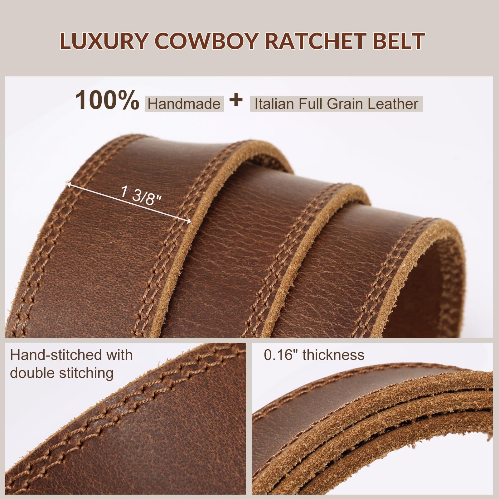 Western Style Automatic Buckle | 1.5" Strap Fit - JASGOOD OFFICIAL