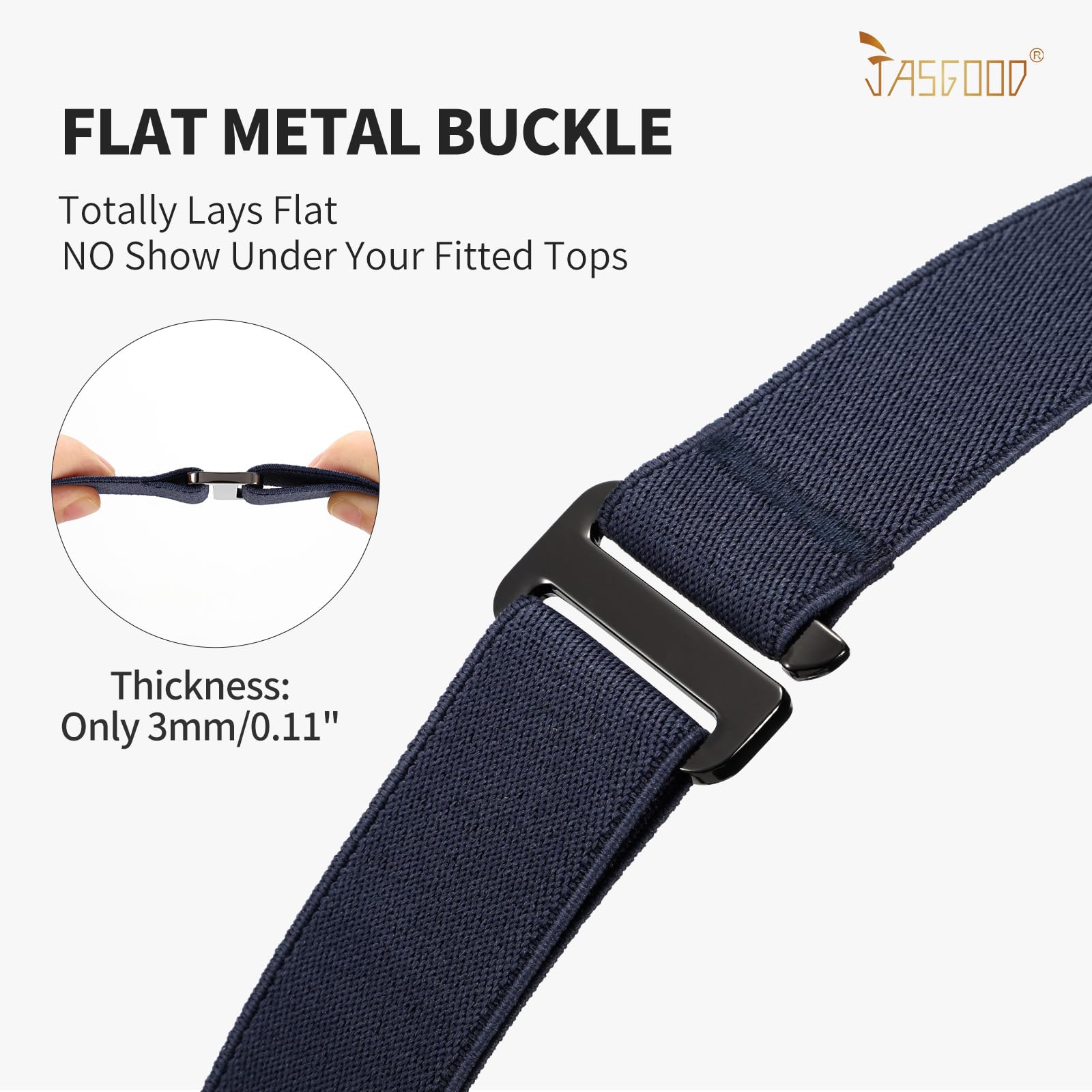1-pack Invisible Elastic Web Strap Belt