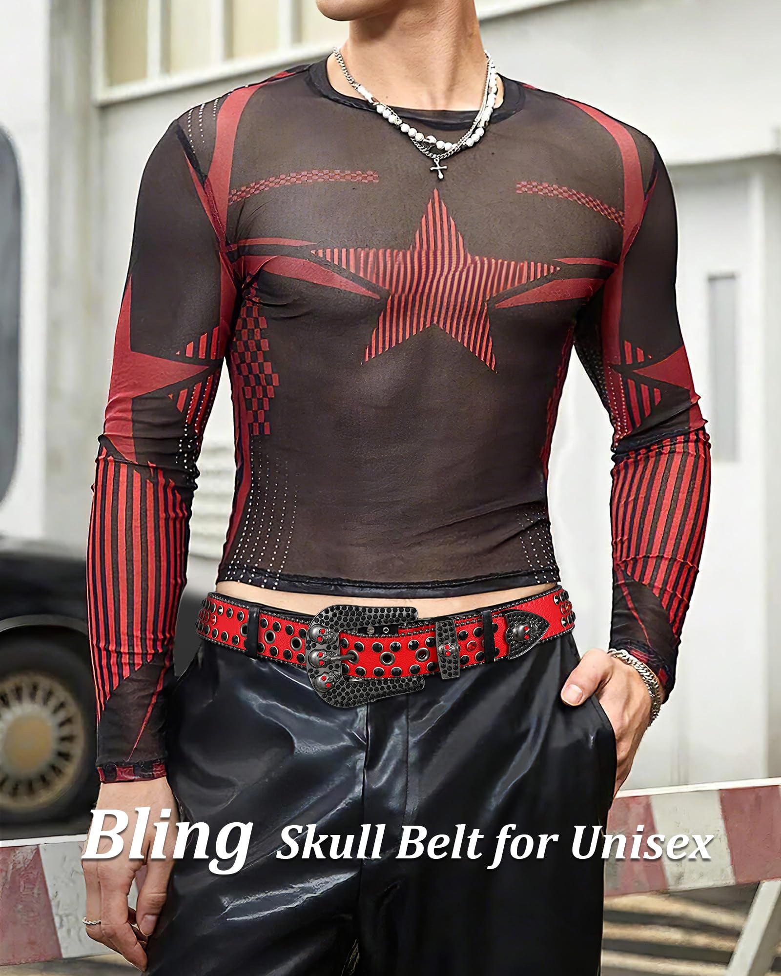 Skull Rhinestone Belt - JASGOOD OFFICIAL