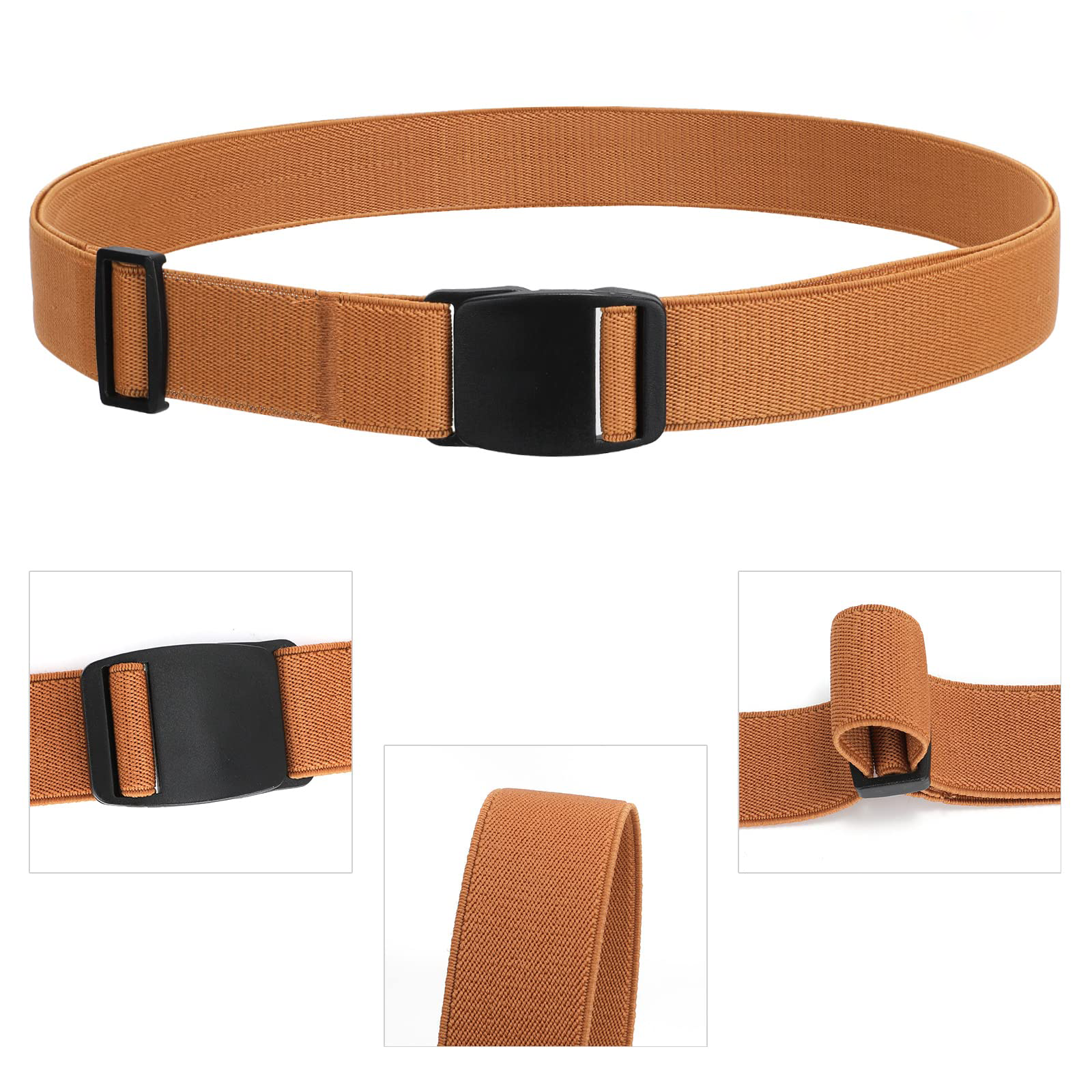 Invisible Elastic Flat Buckle Belt