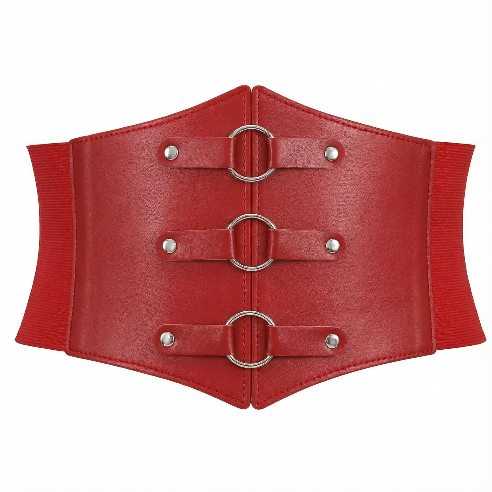 Wide Waspie Elastic Corset Belt