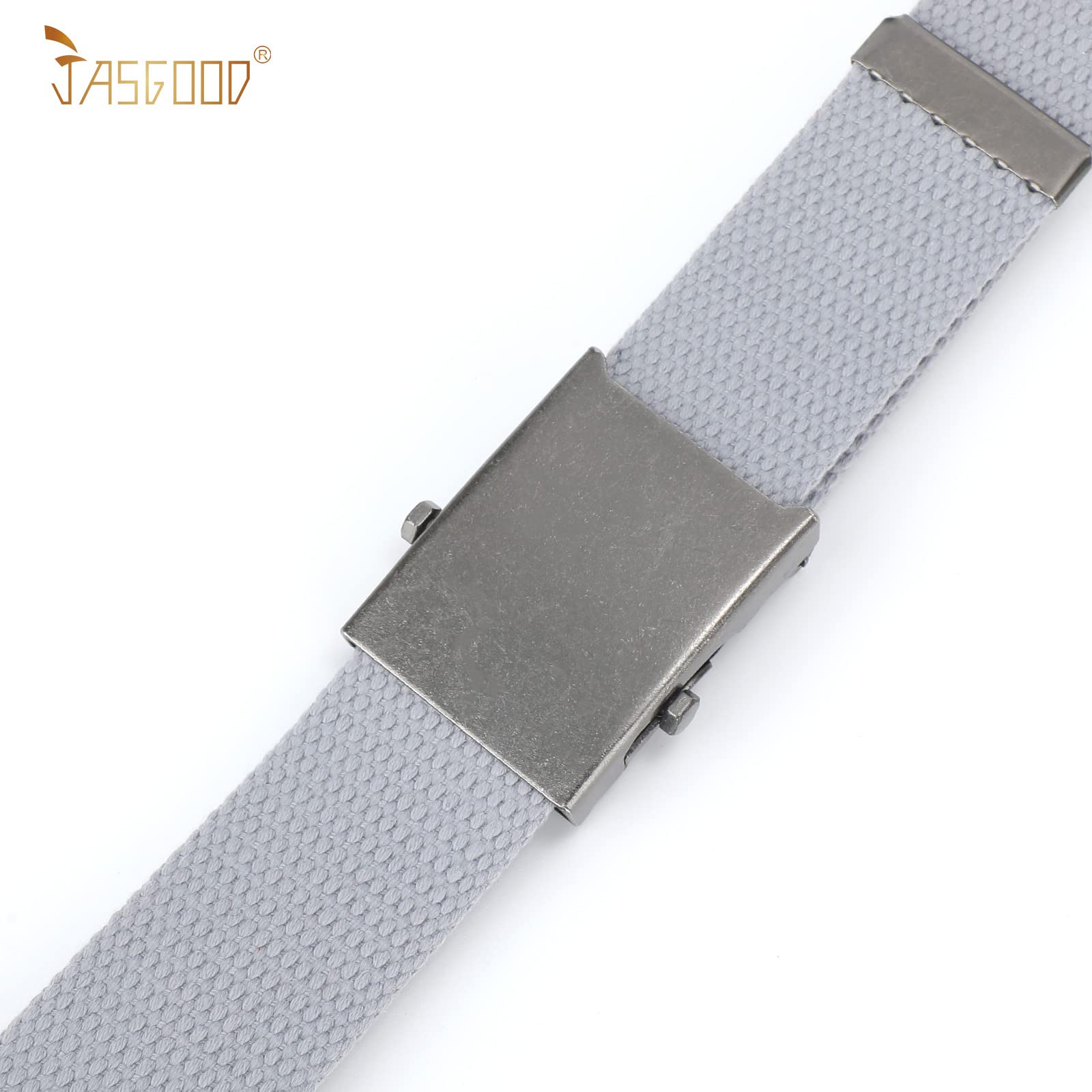 2 Pack Canvas Web Belt with Metal Buckle
