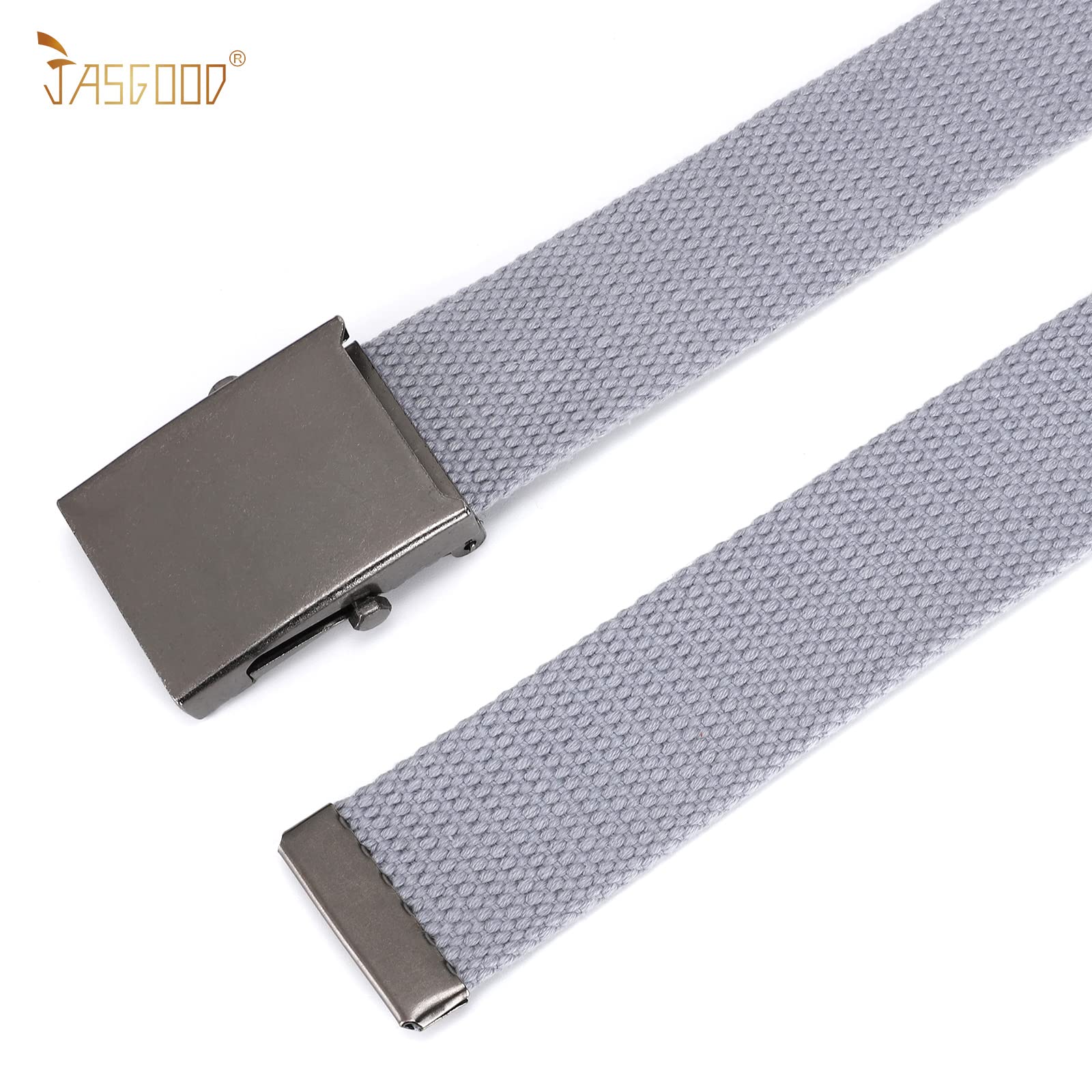 2 Pack Canvas Web Belt with Metal Buckle