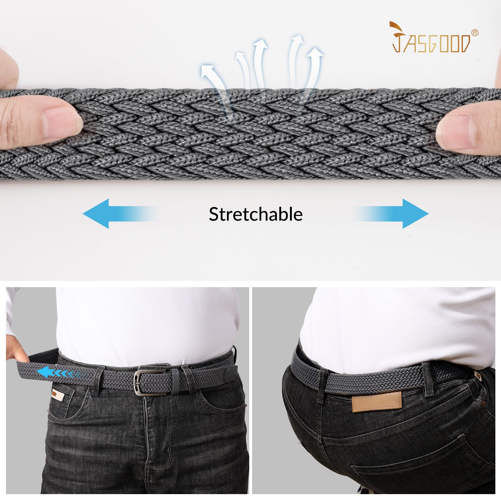 Elastic Braided Woven Belt