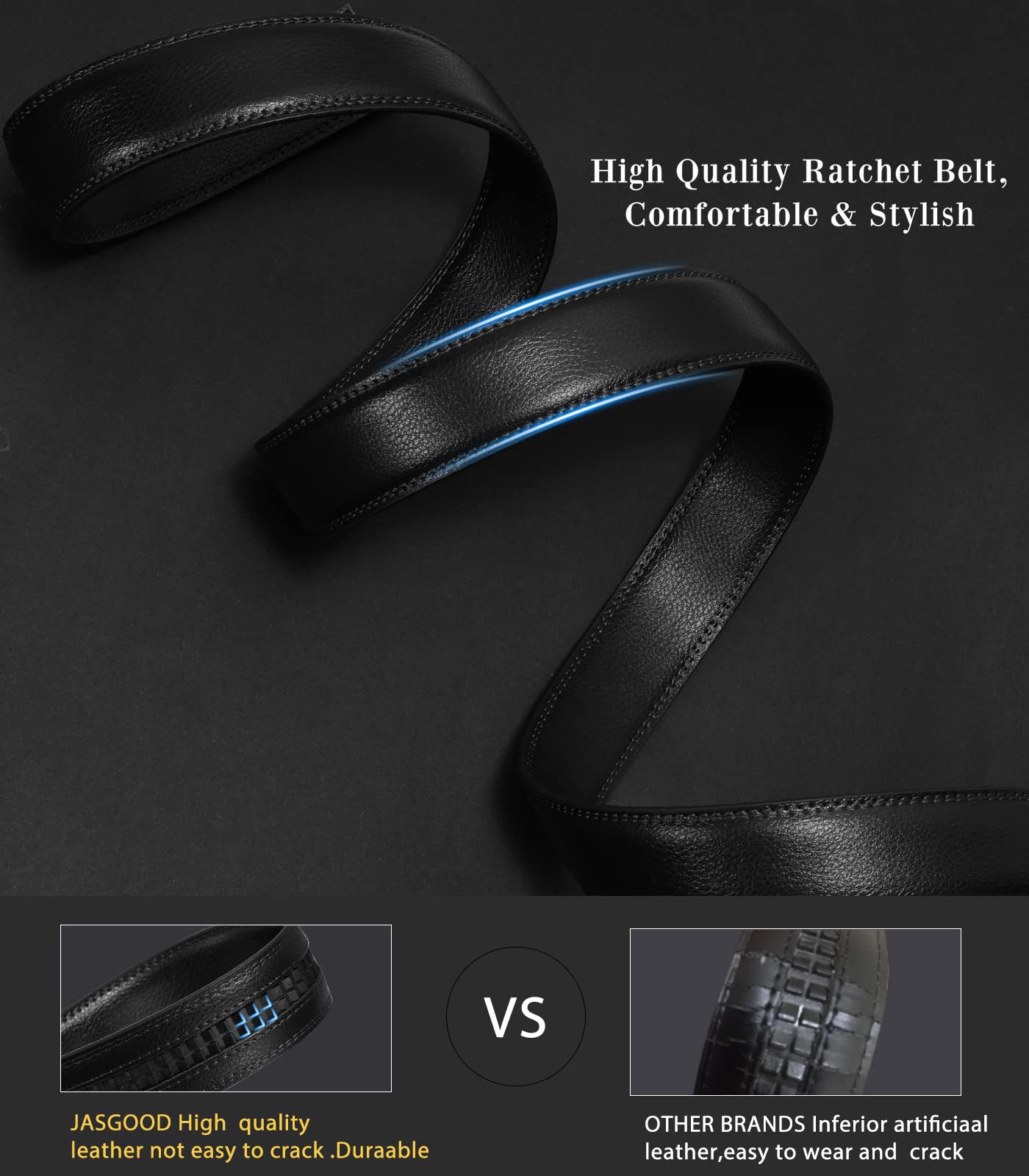 Leather Belt Strap 30mm/1.18" Replacement Without Buckle
