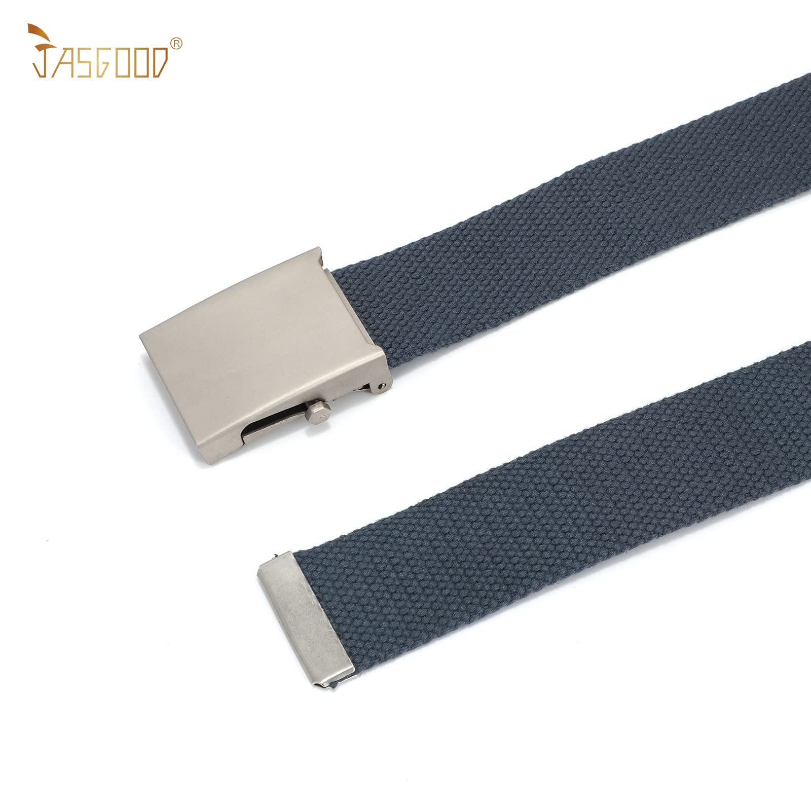 2 Pack Canvas Web Belt with Metal Buckle