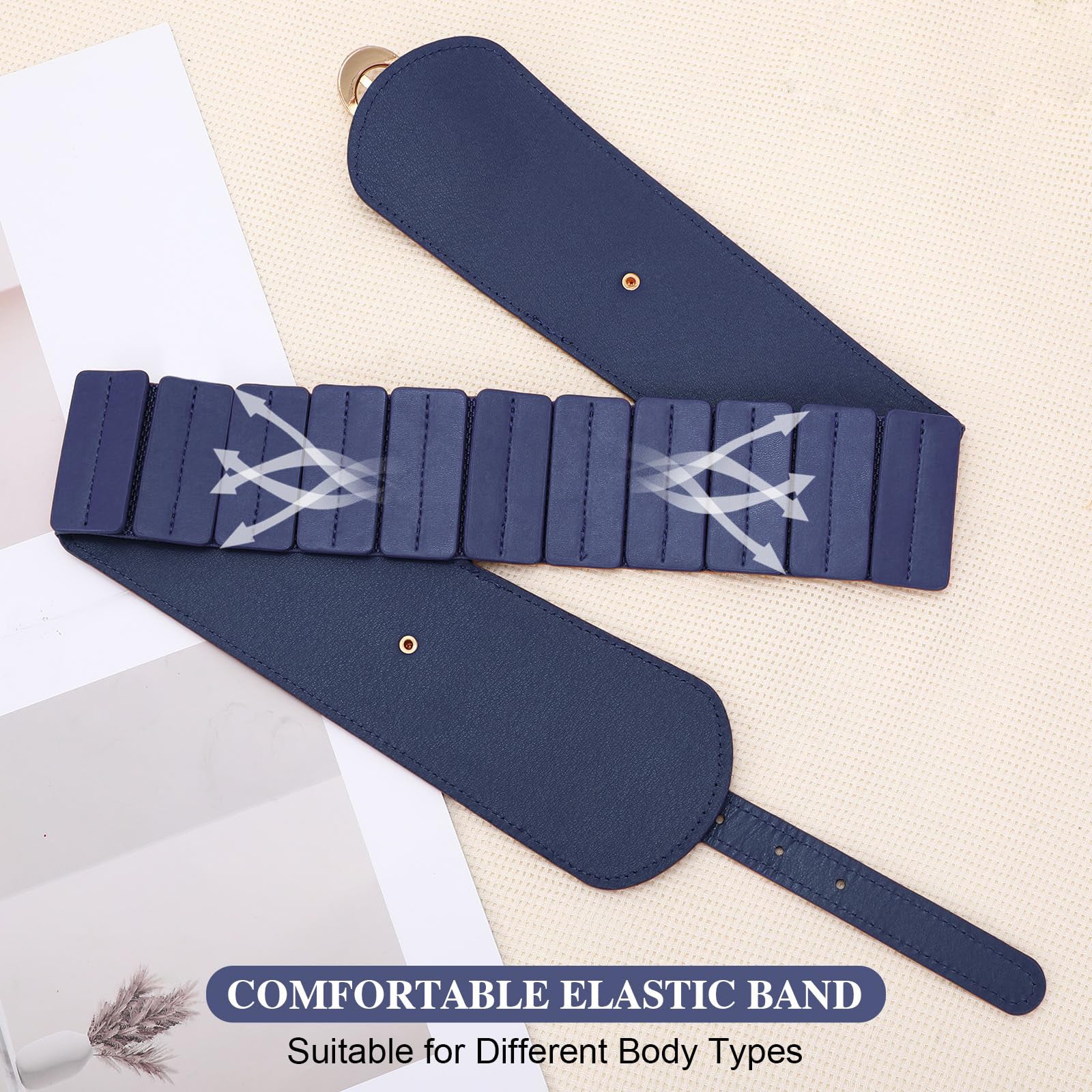 Gold Buckle Stretchy Outfit Belt - JASGOOD OFFICIAL