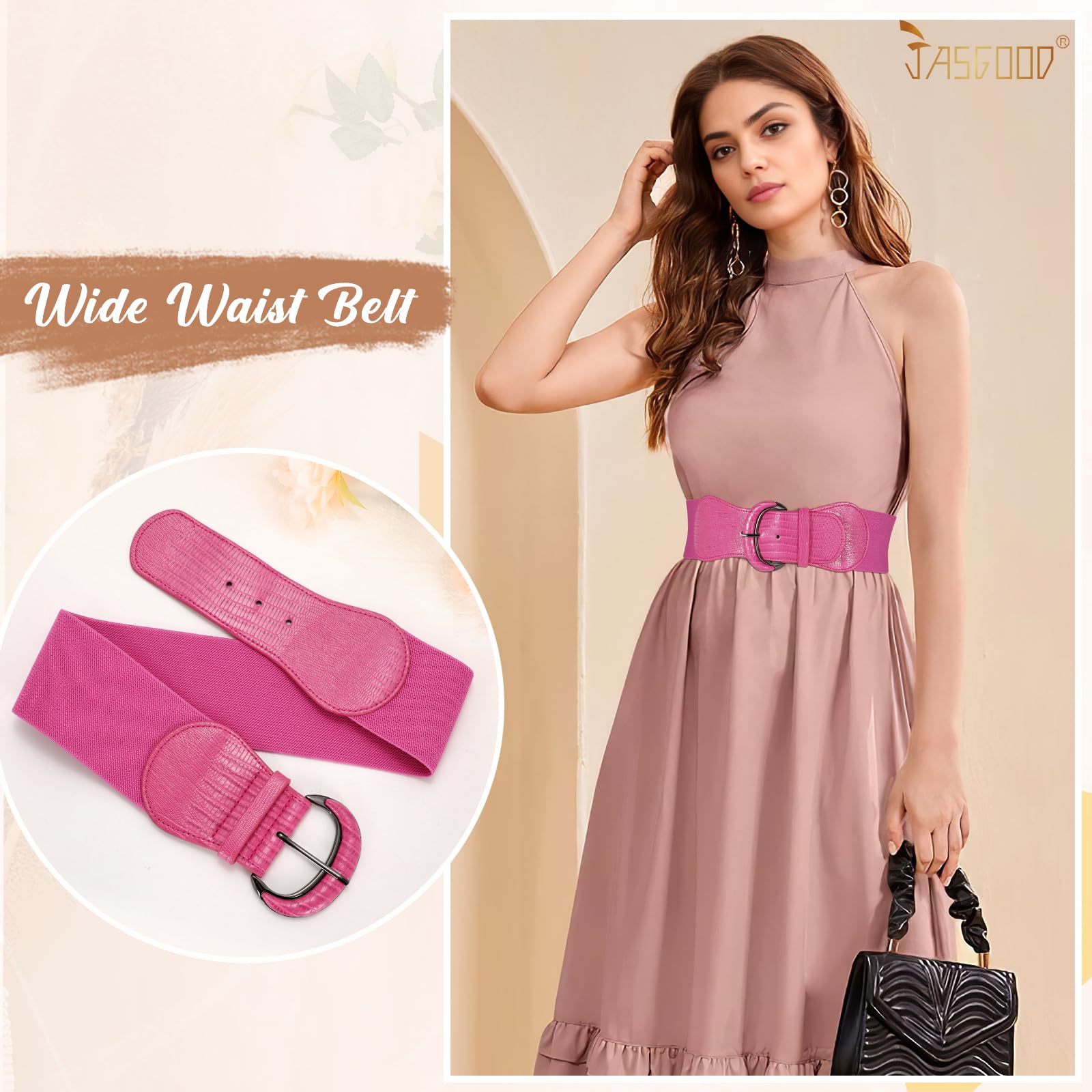 Women Stretchy Wide Waist Belt