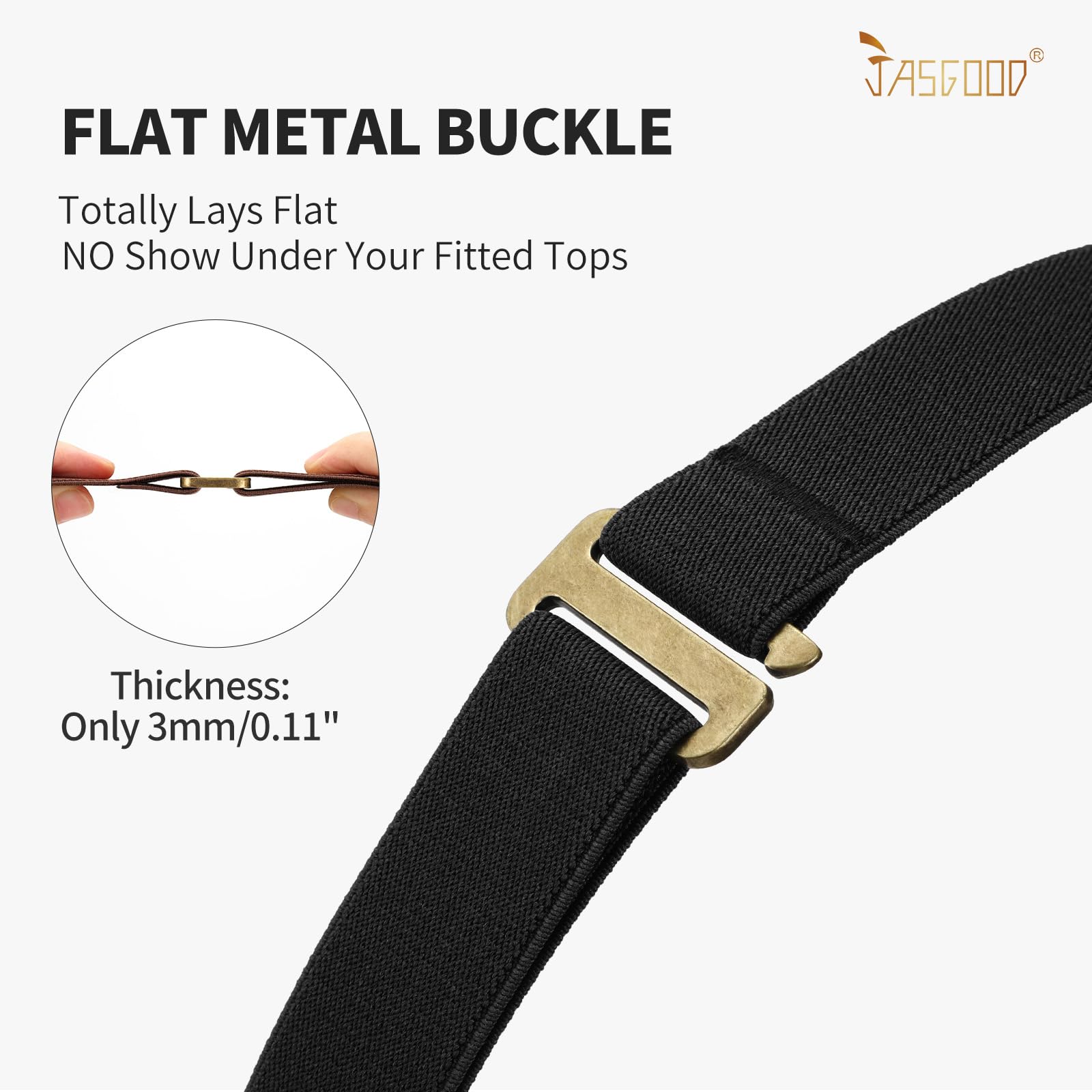 1-pack Invisible Elastic Web Strap Belt