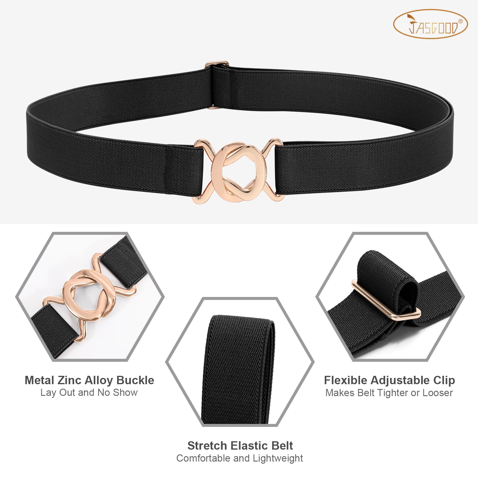 2-Pack No Show Stretch Web Belt