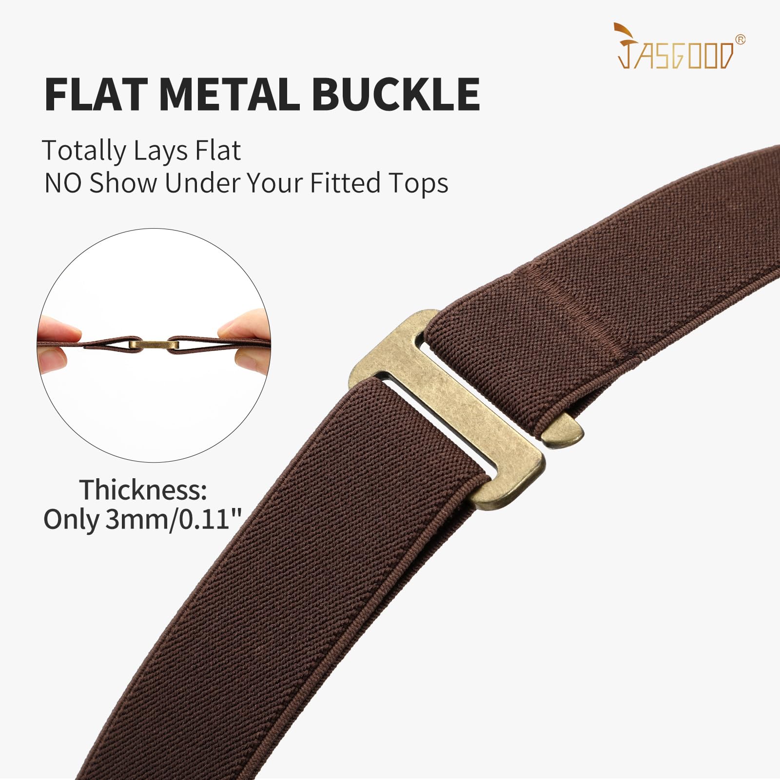 1-pack Invisible Elastic Web Strap Belt