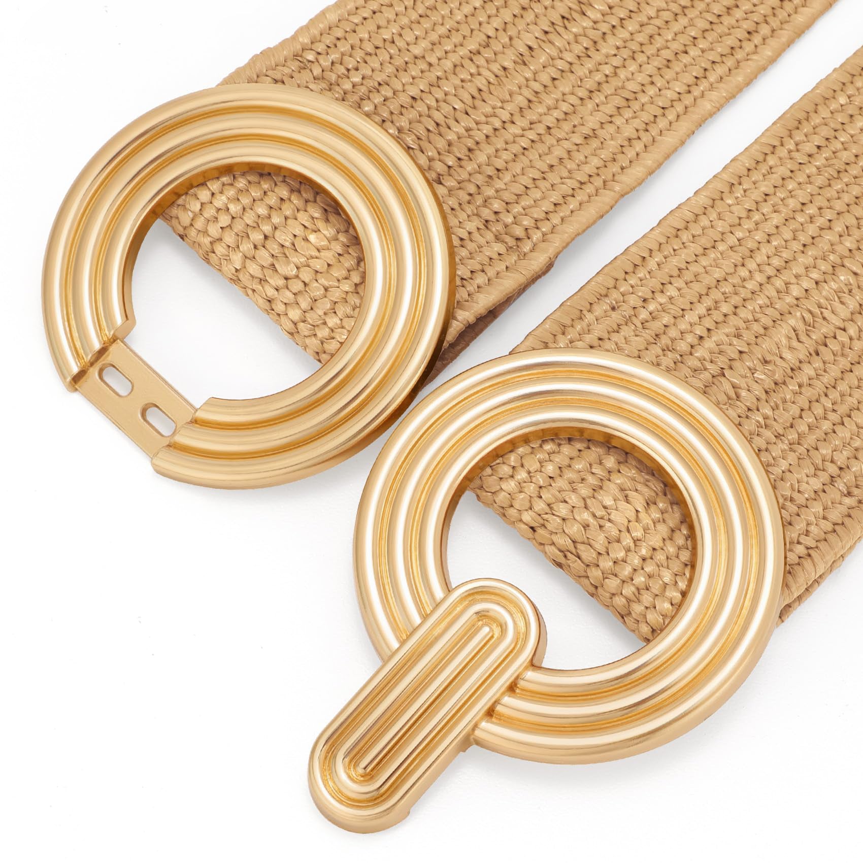 Straw Woven Elastic Belt