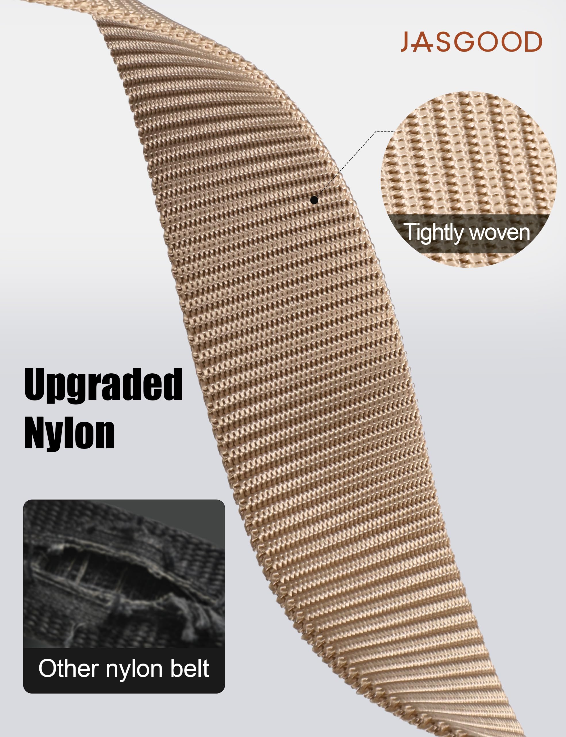Nylon Belt With Meatal Buckle - JASGOOD OFFICIAL