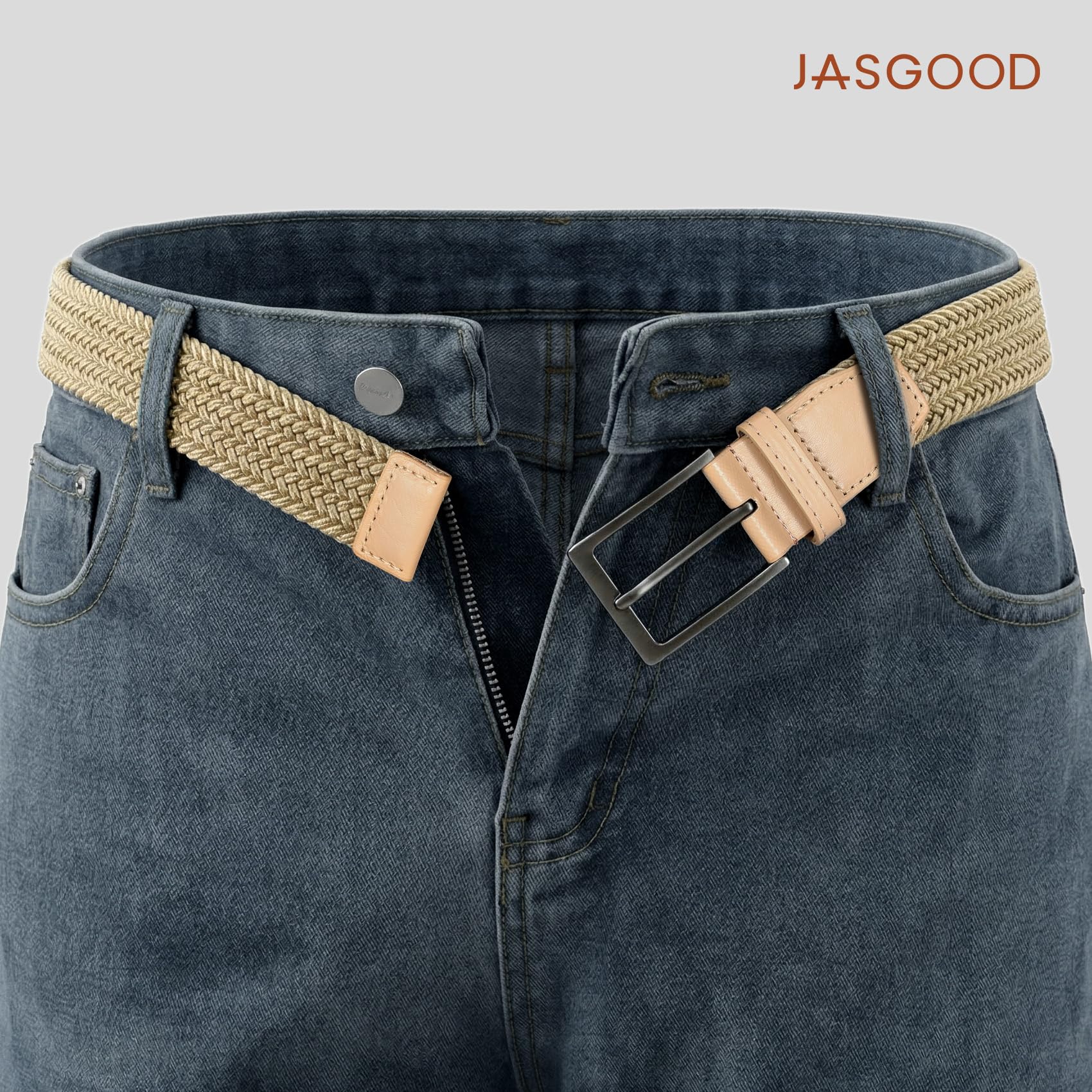 Braided Stretch Golf Belt for Men Women