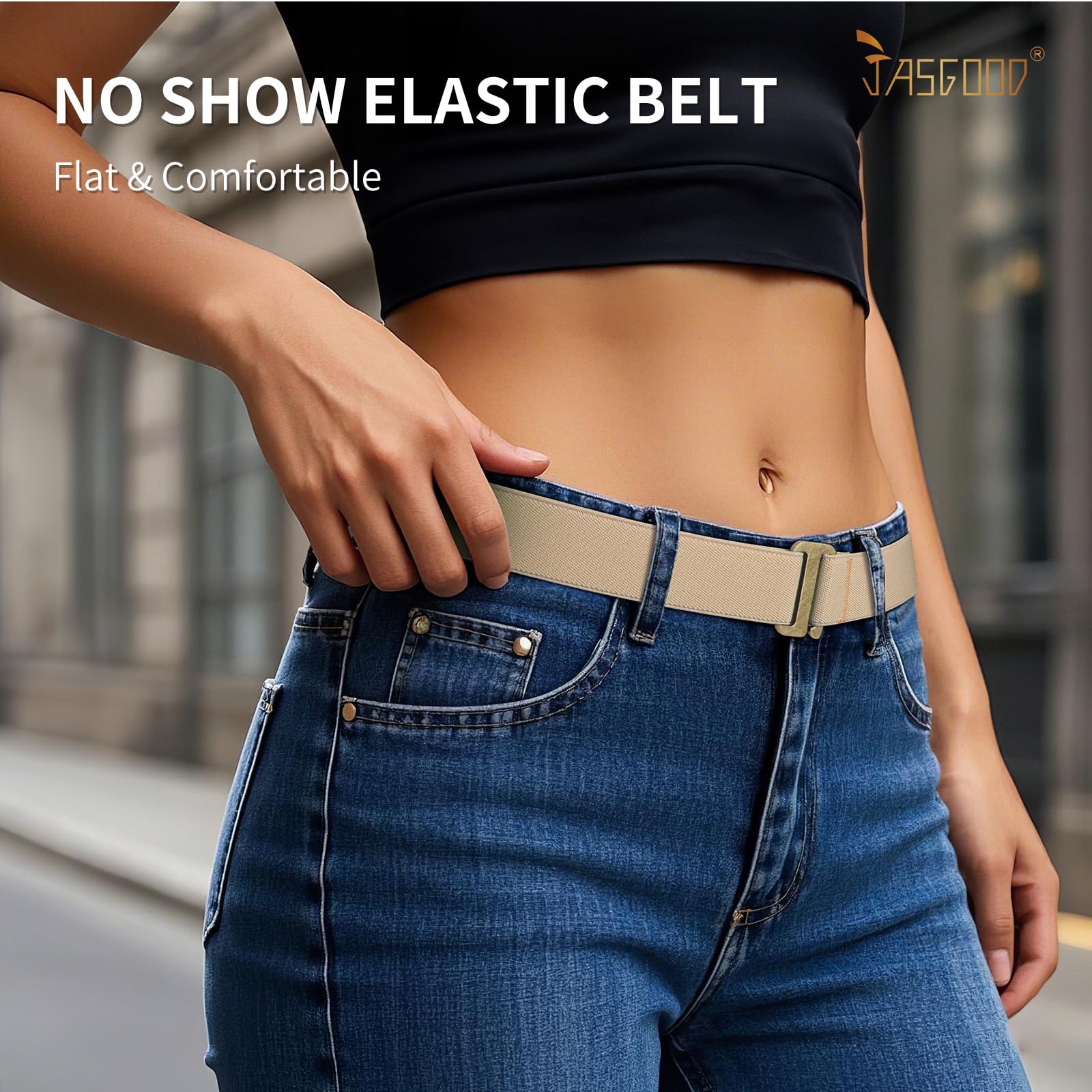 1-pack Invisible Elastic Web Strap Belt
