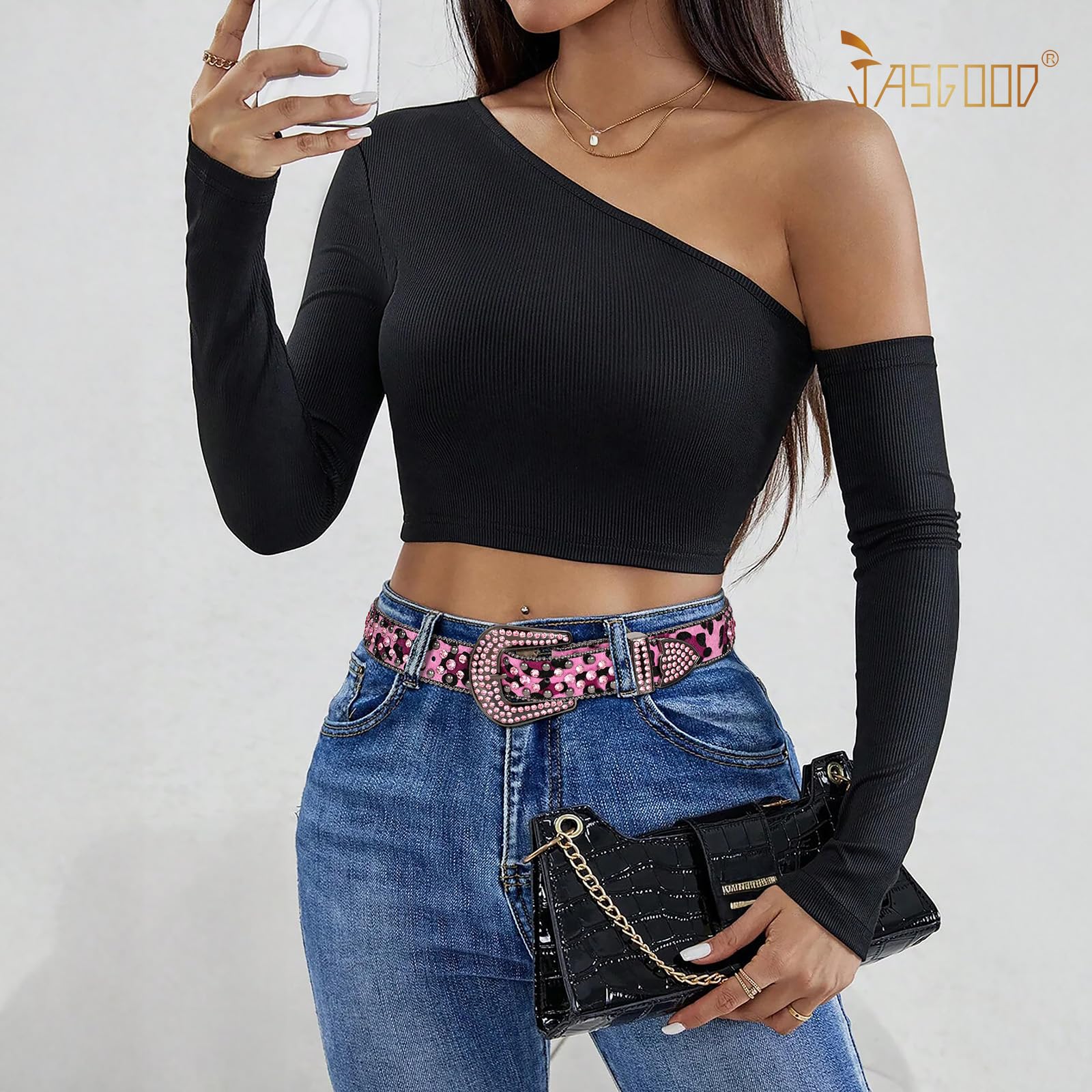 Cowgirl Studded Rhinestone Bling Belt