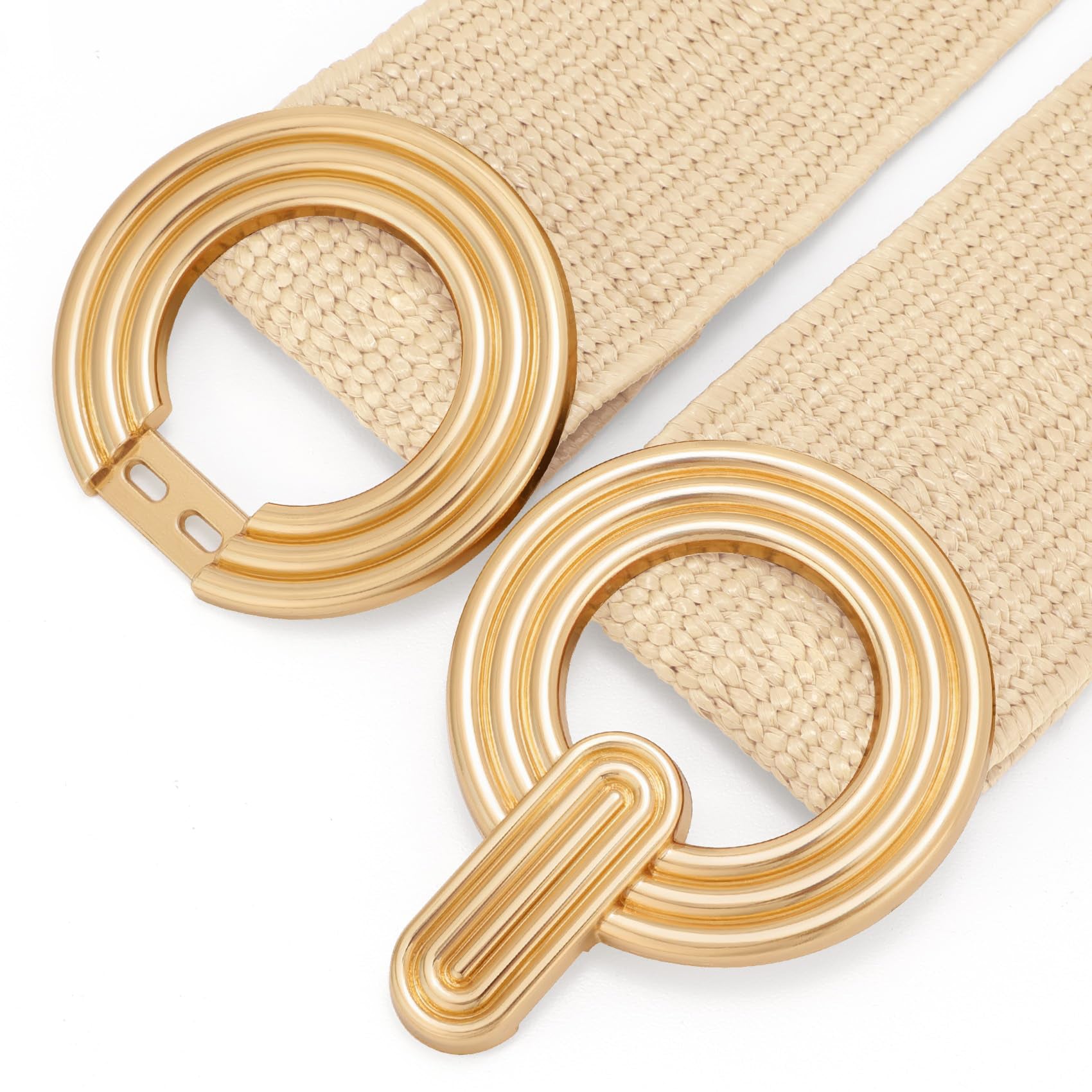 Straw Woven Elastic Belt