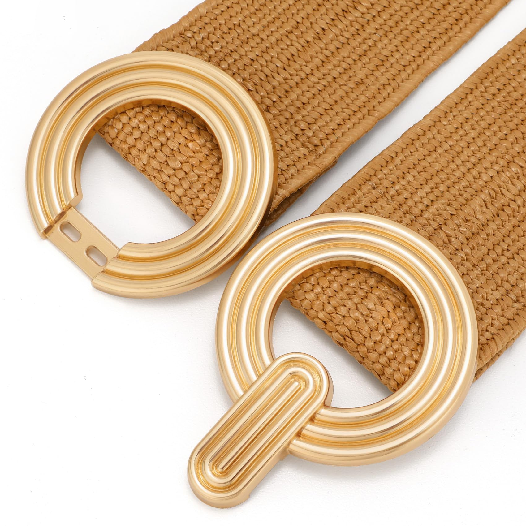 Straw Woven Elastic Belt
