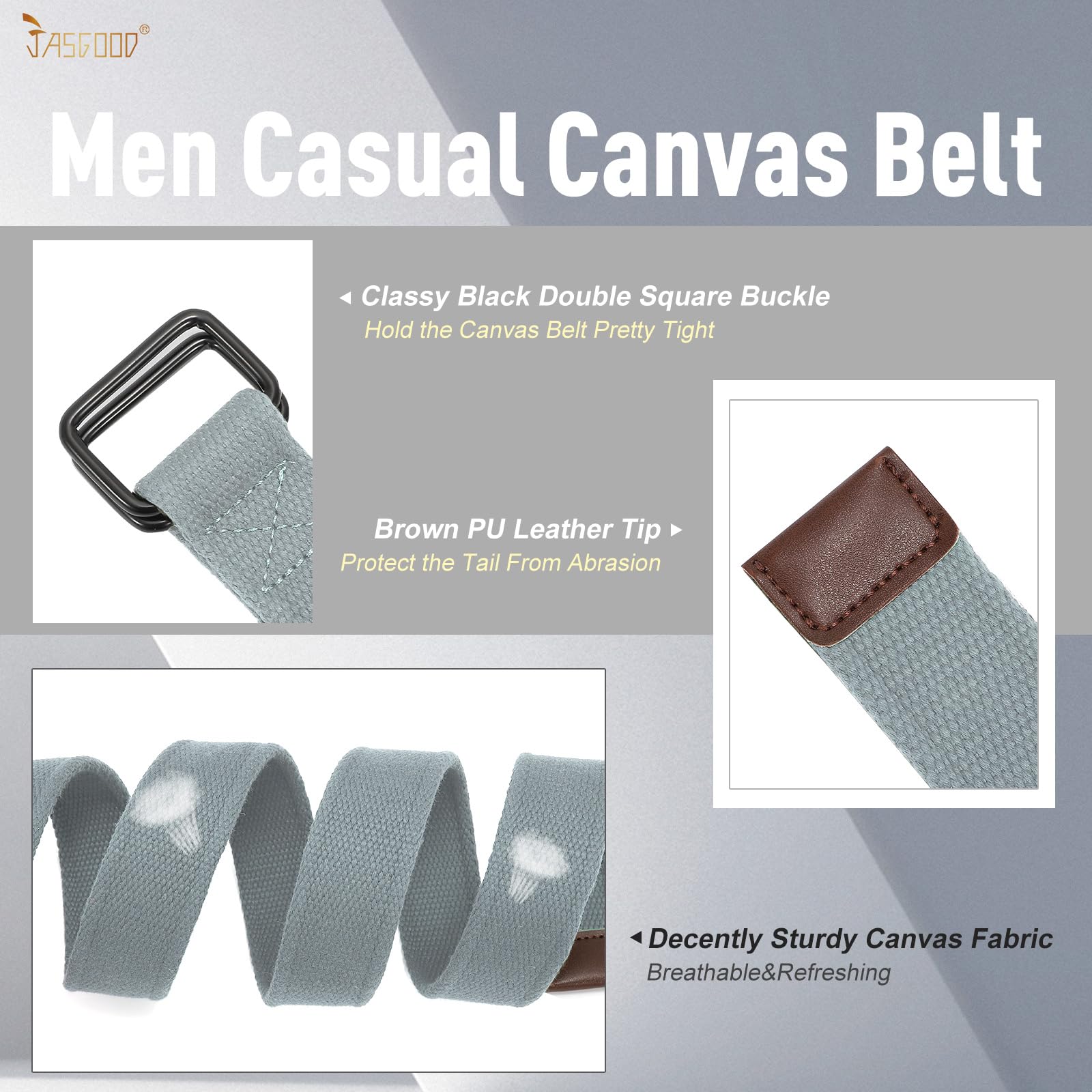 Plus Size Unisex Canvas Belt for Jeans