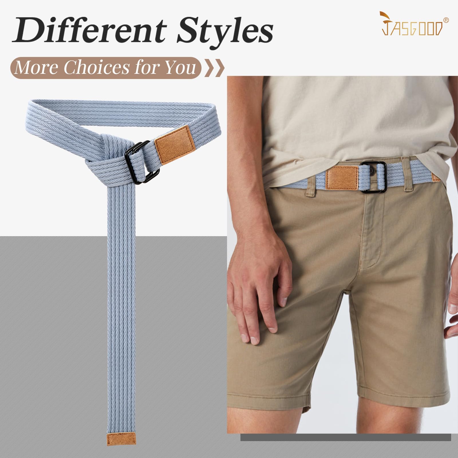 Plus Size Unisex Canvas Belt for Jeans