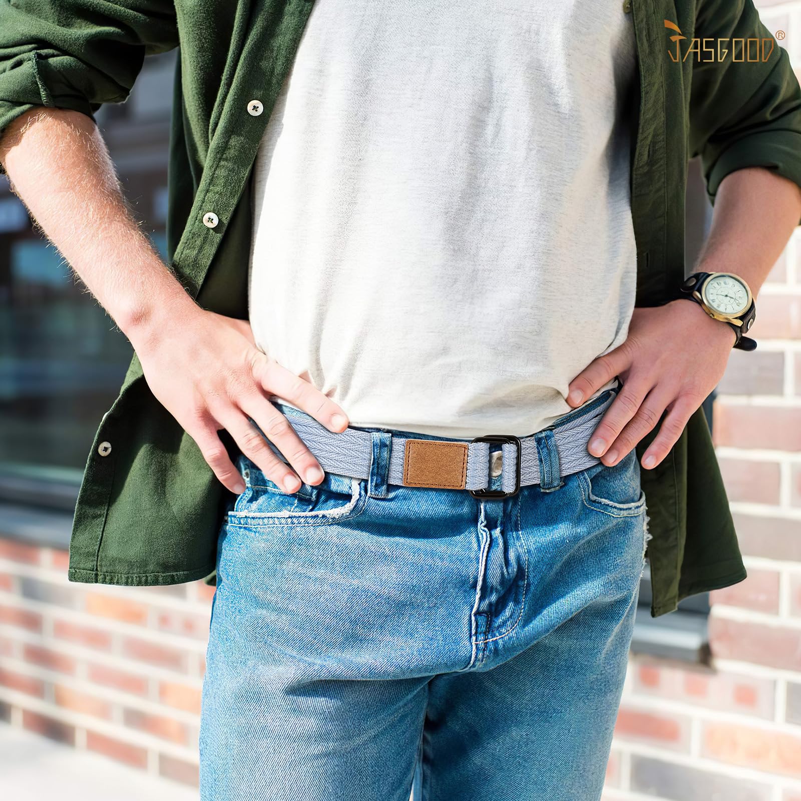 Plus Size Unisex Canvas Belt for Jeans