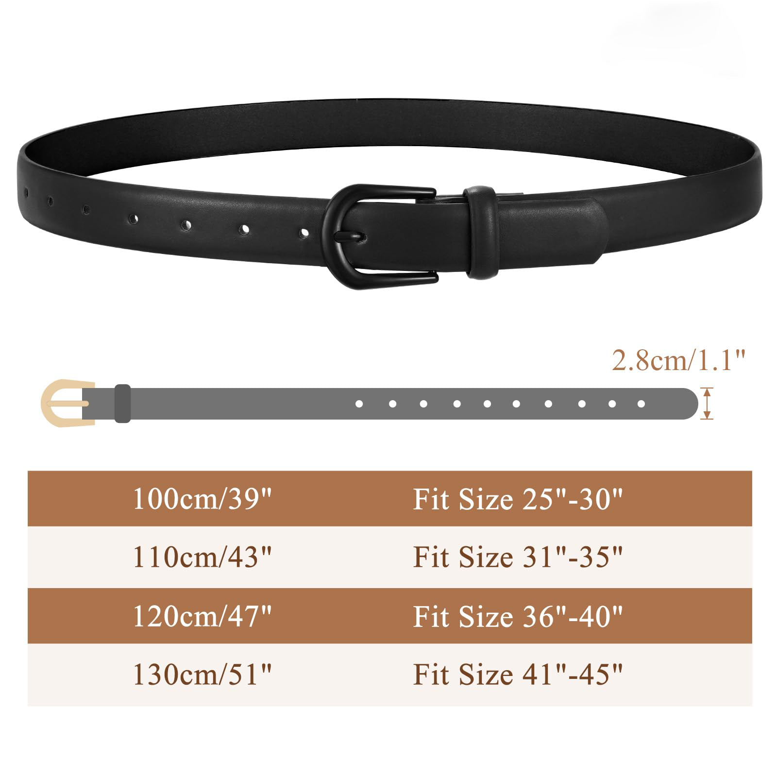 Classic Ladies Waist Belt