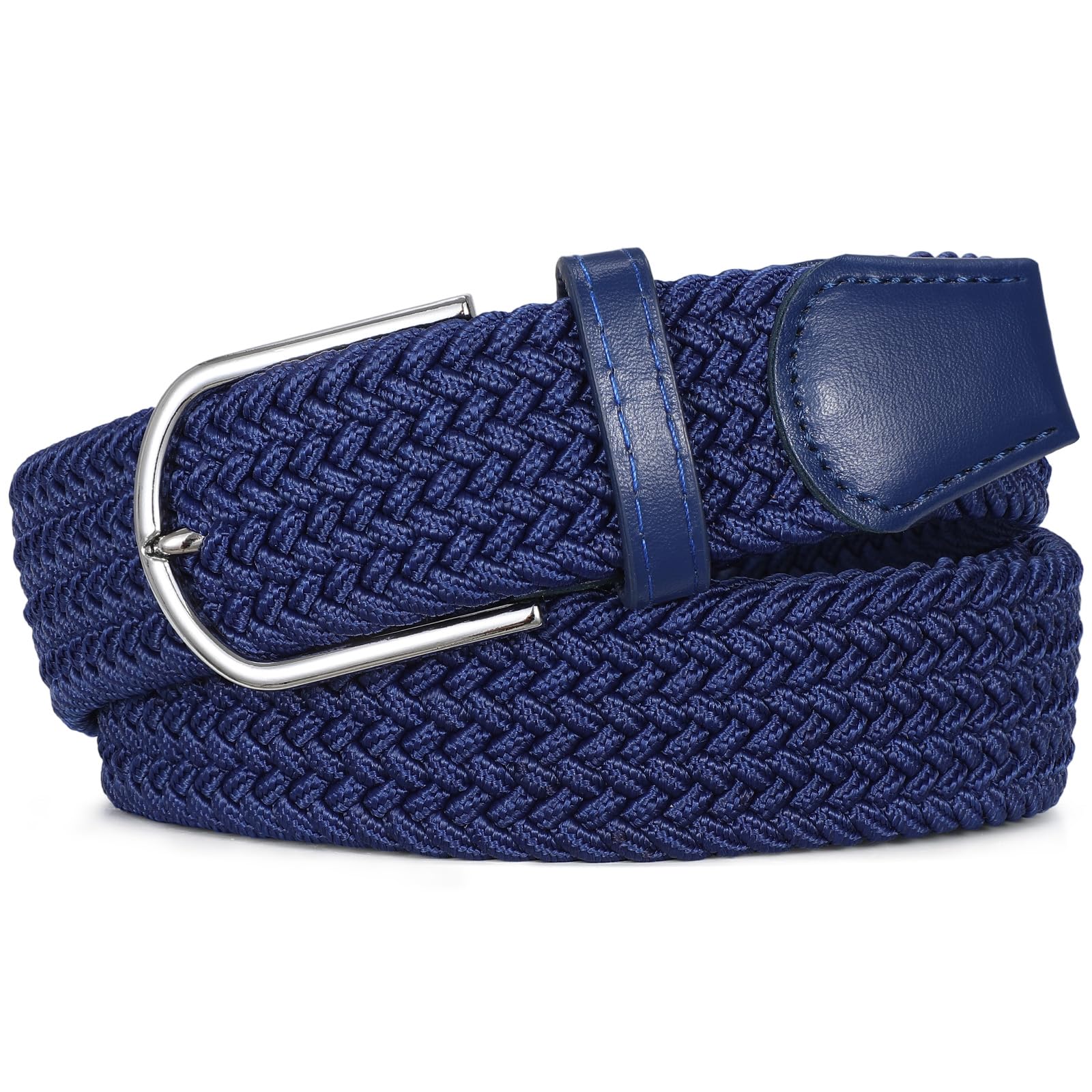 Braided Stretch Belt for Men Women