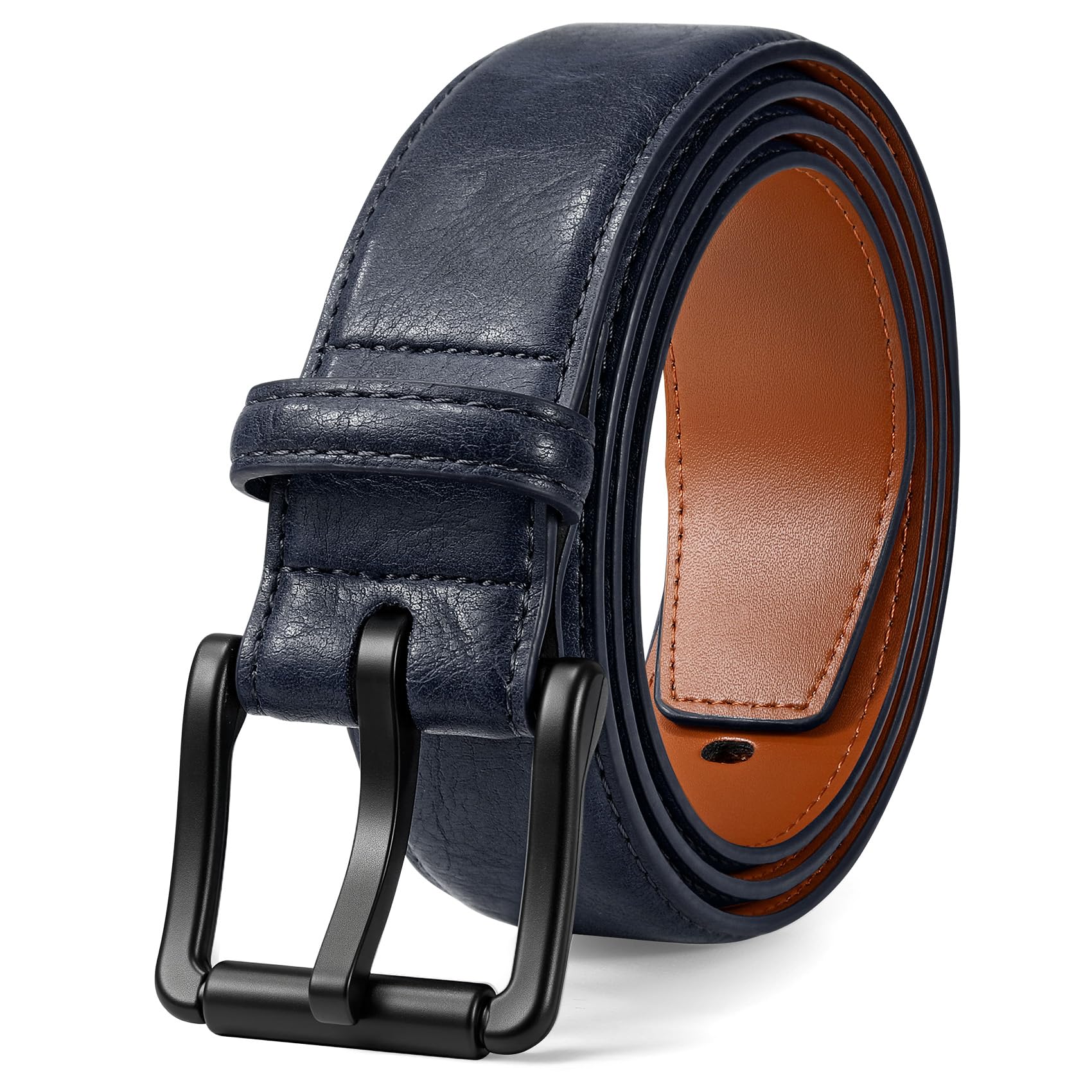 Nickel Free TSA Approved Leather Belt For Men