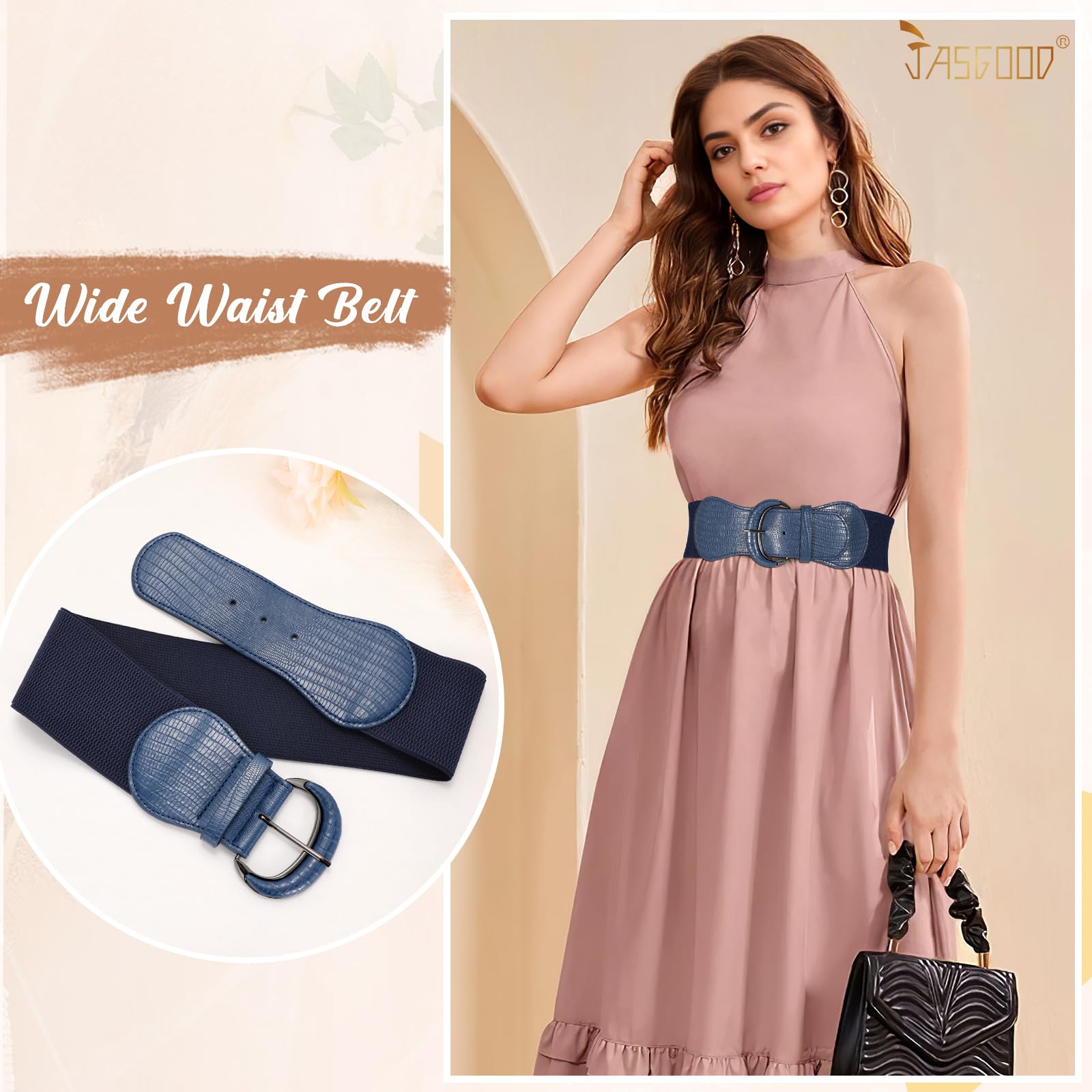 Women Stretchy Wide Waist Belt