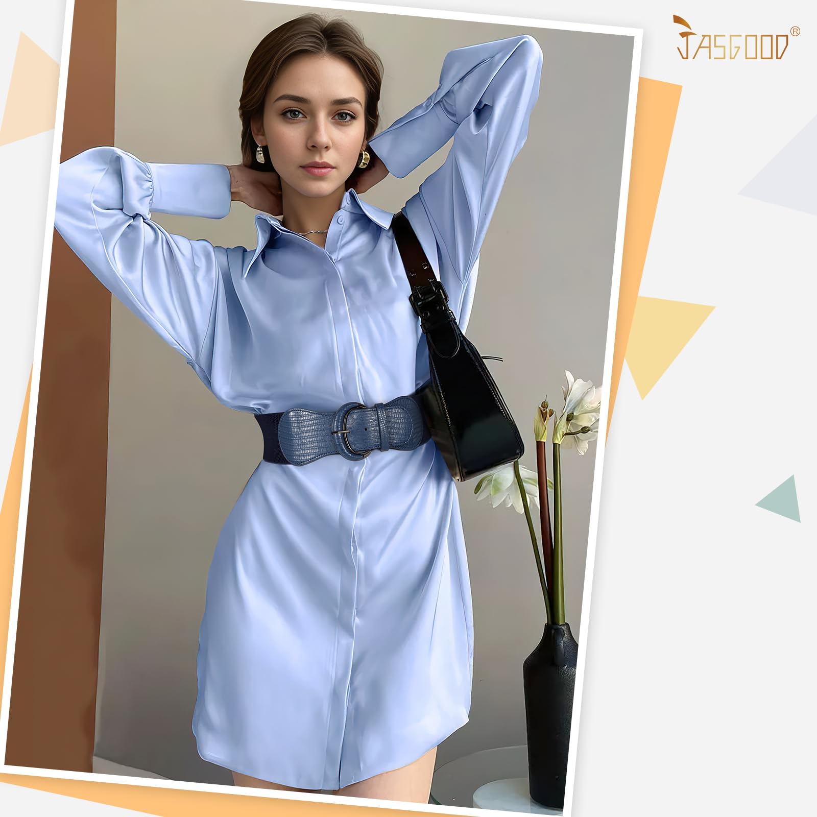 Women Stretchy Wide Waist Belt
