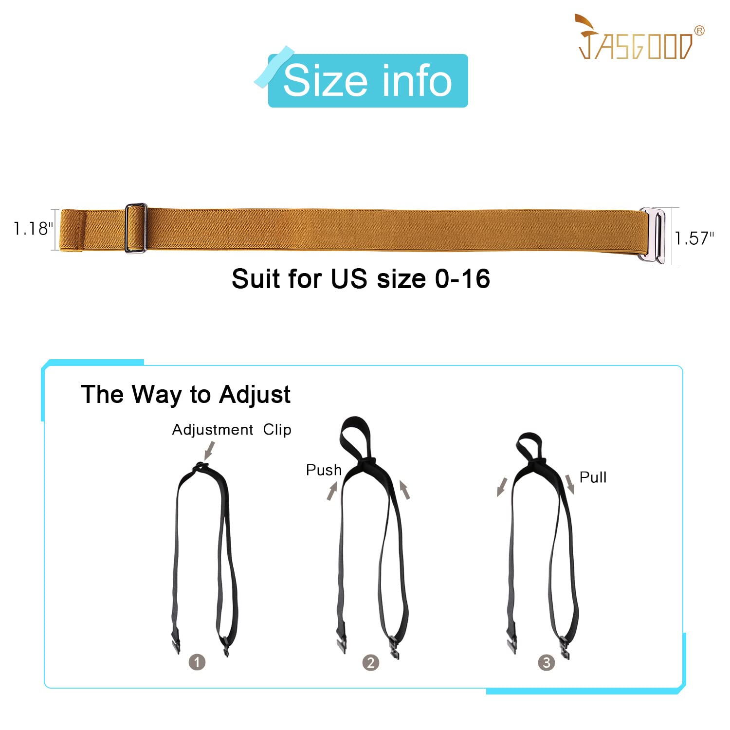 1-pack Invisible Elastic Web Strap Belt