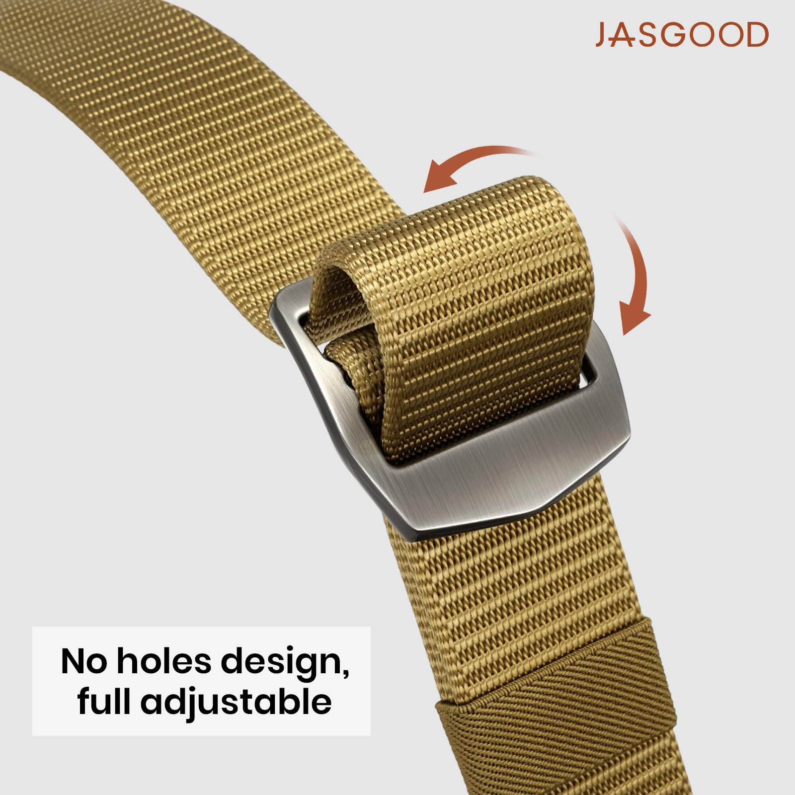 Heavy Duty Military-style Tactical Belt with Metal Buckle - JASGOOD OFFICIAL