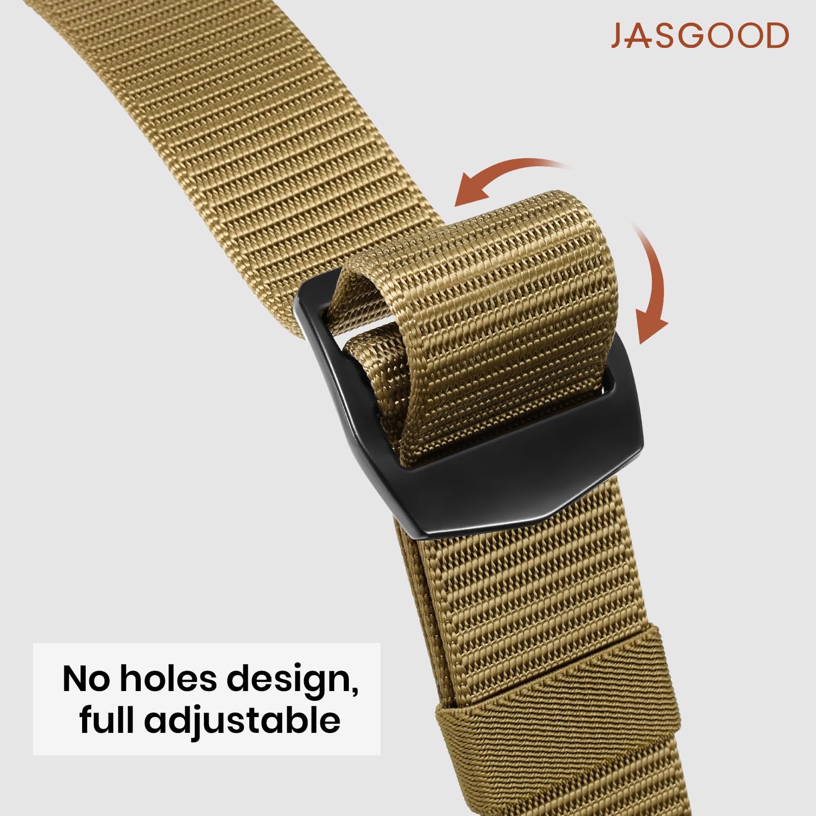 Heavy Duty Military-style Tactical Belt with Metal Buckle - JASGOOD OFFICIAL