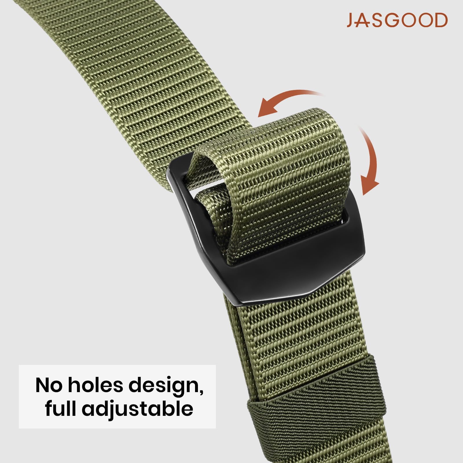 Heavy Duty Military-style Tactical Belt with Metal Buckle - JASGOOD OFFICIAL