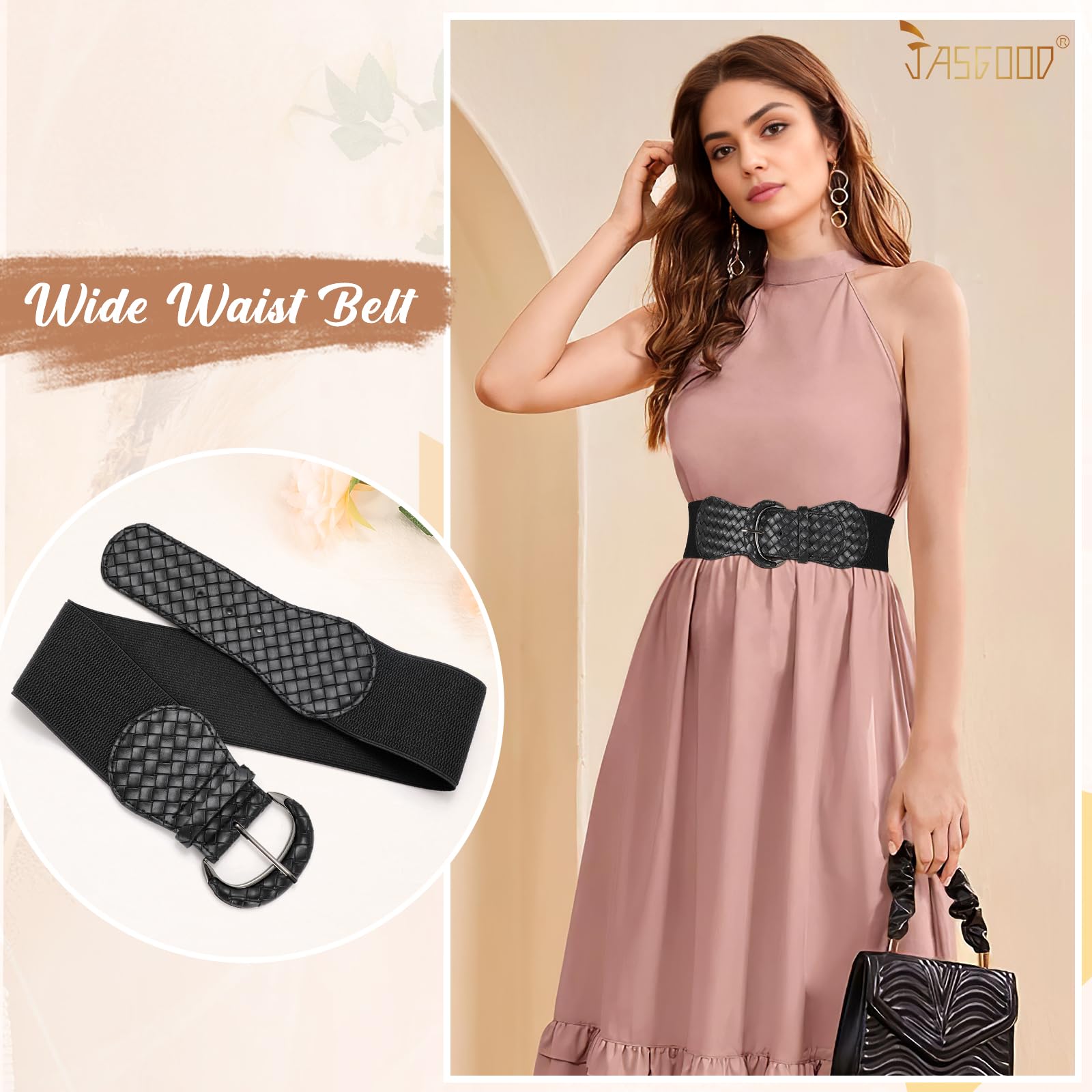 Women Stretchy Wide Waist Belt