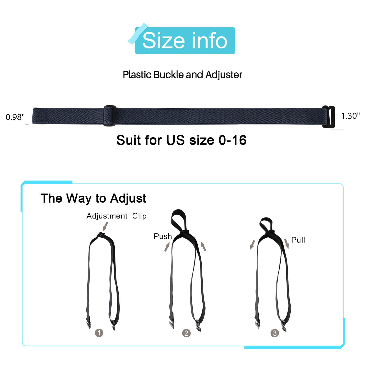Minimalist Invisible Elastic Belt