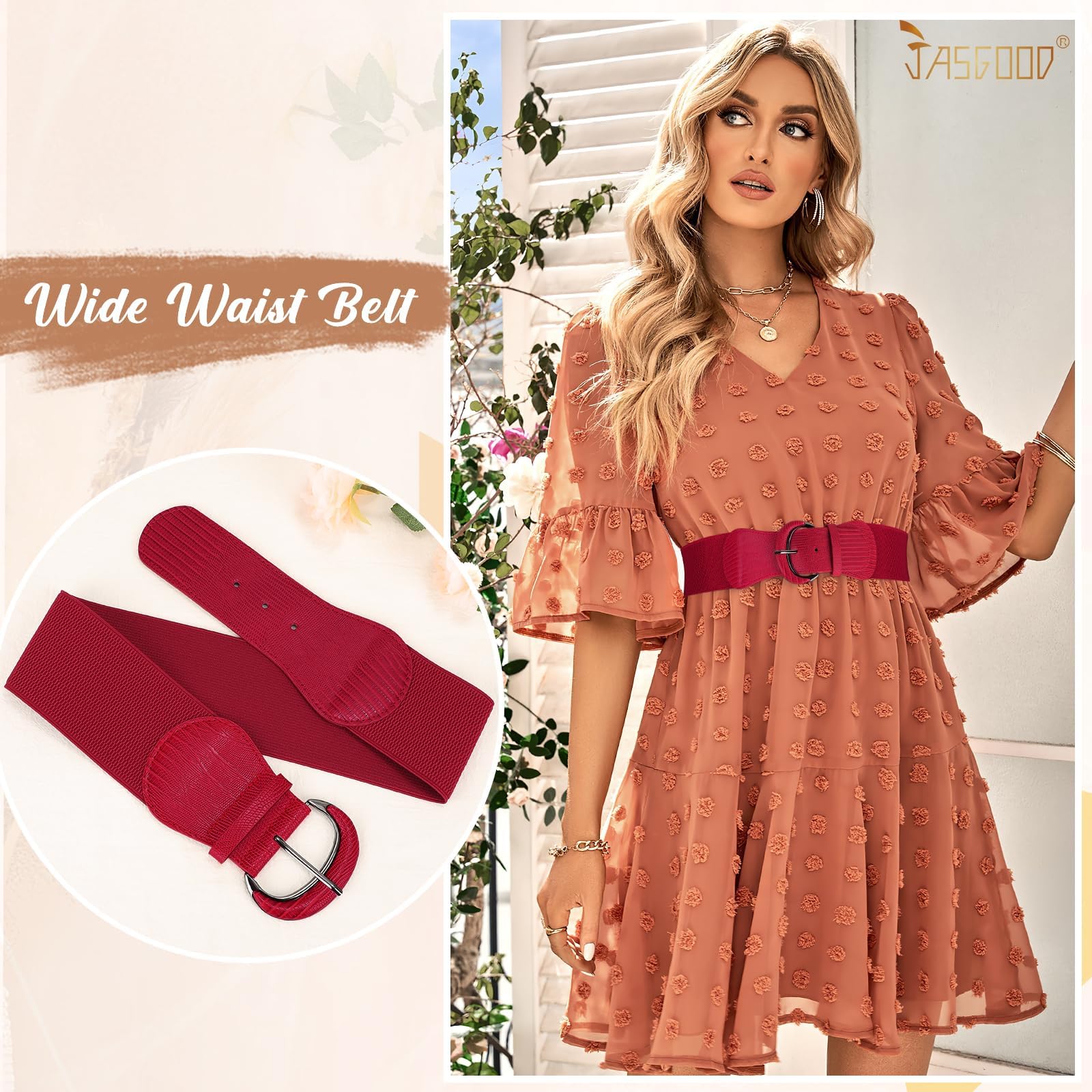 Women Stretchy Wide Waist Belt