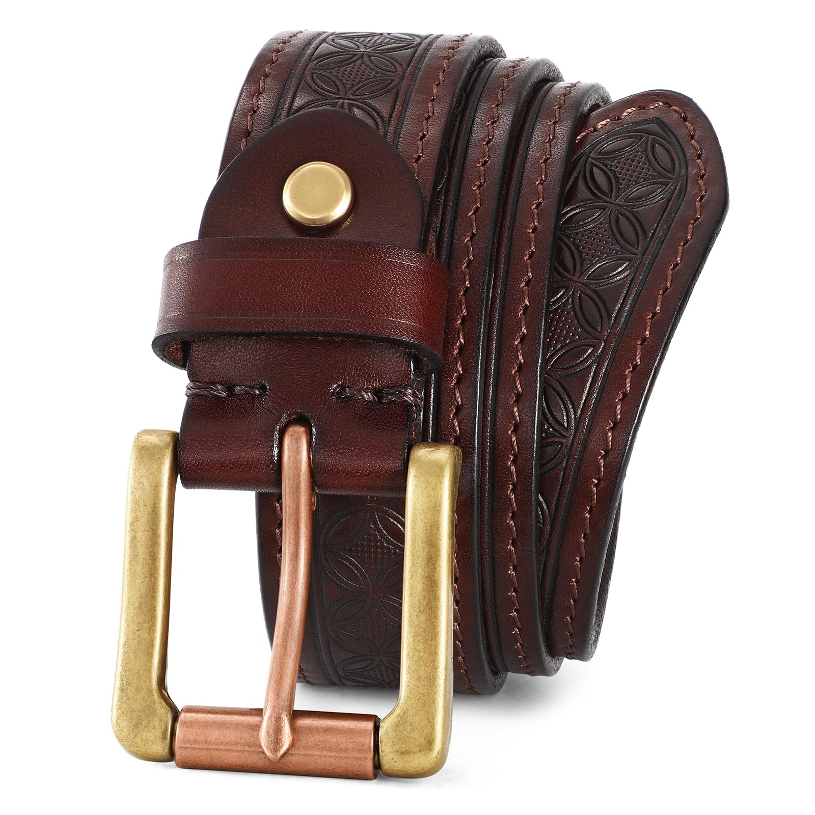 Women Full Grain Leather Belt for Jeans