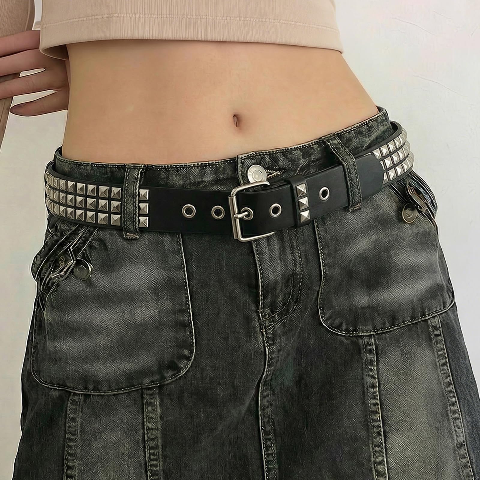 Punk Rivet Studded Belt - JASGOOD OFFICIAL