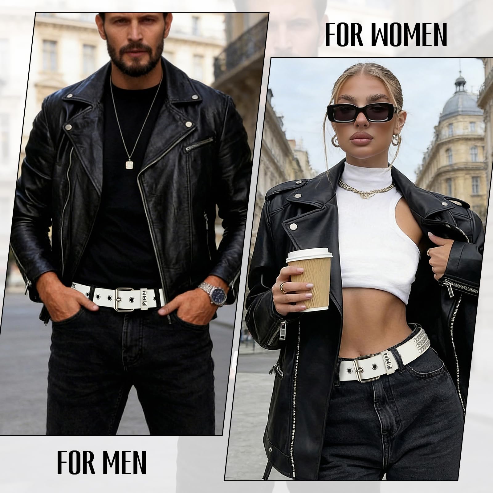 Punk Rivet Studded Belt - JASGOOD OFFICIAL