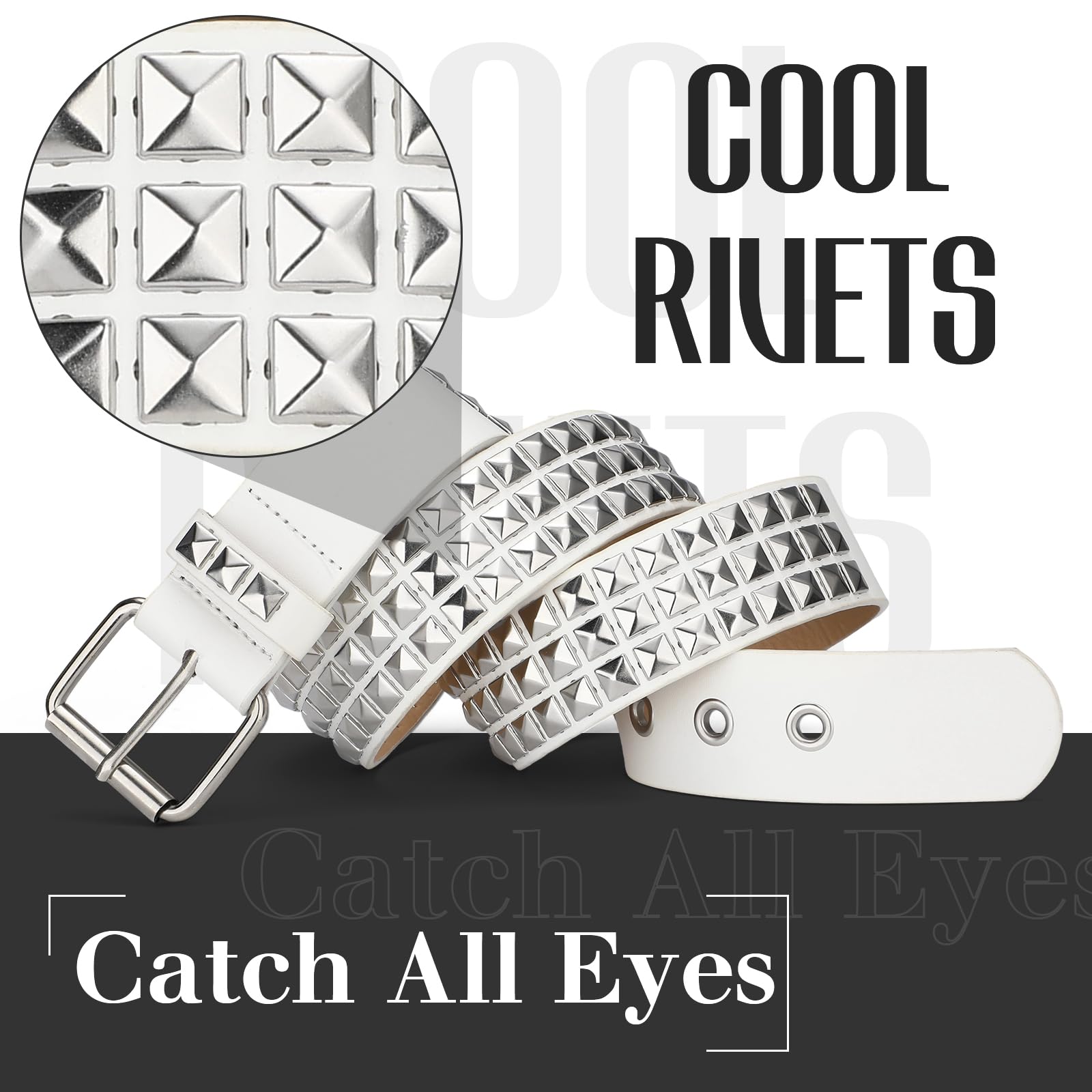 Punk Rivet Studded Belt - JASGOOD OFFICIAL