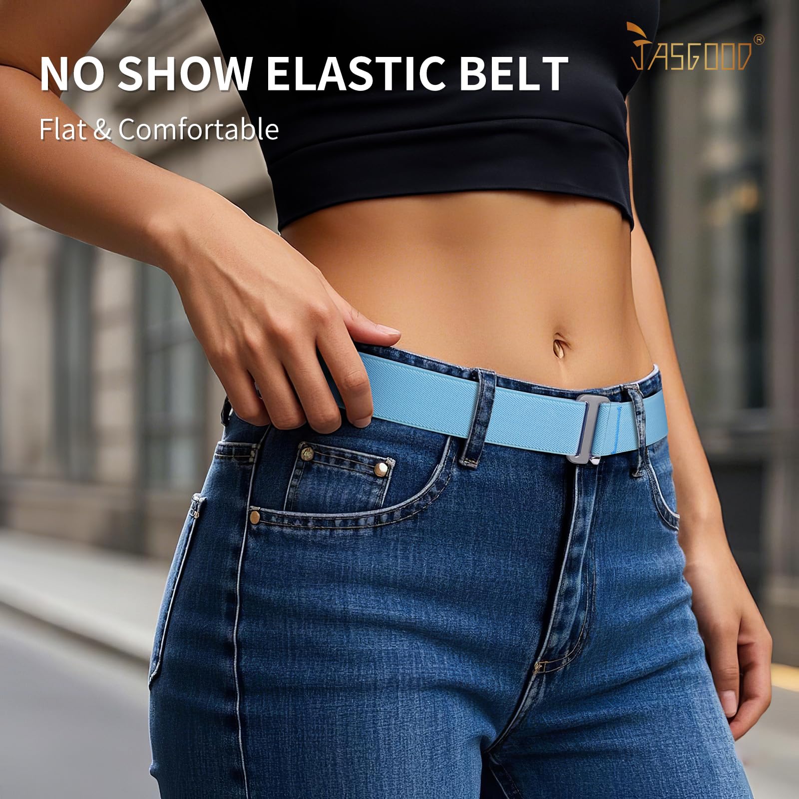 1-pack Invisible Elastic Web Strap Belt