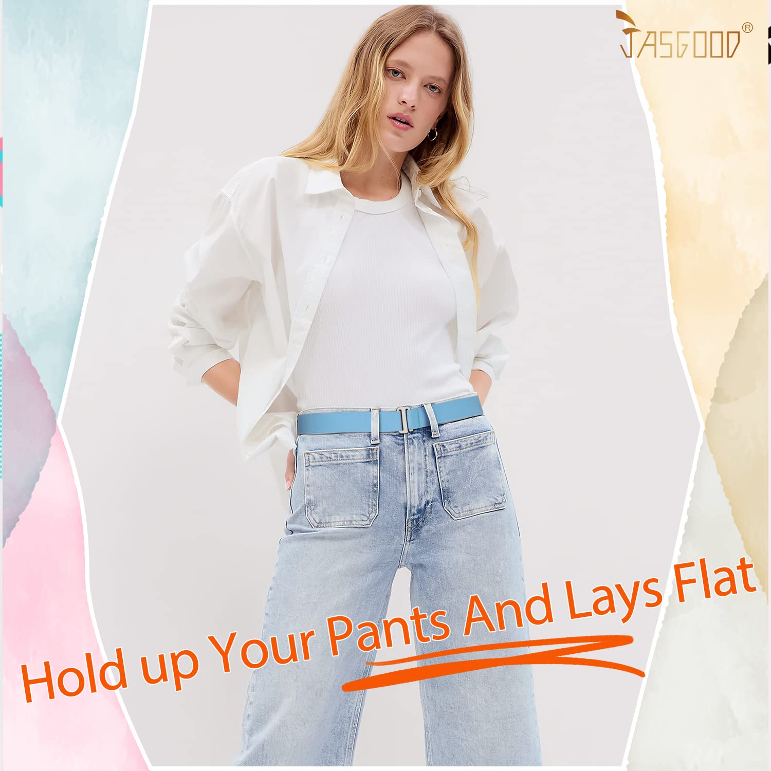 1-pack Invisible Elastic Web Strap Belt