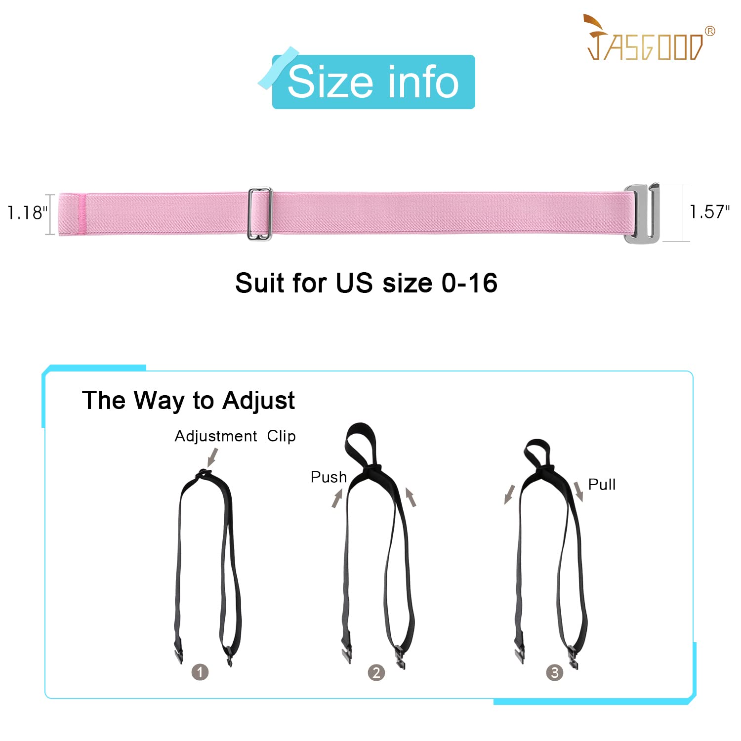 1-pack Invisible Elastic Web Strap Belt