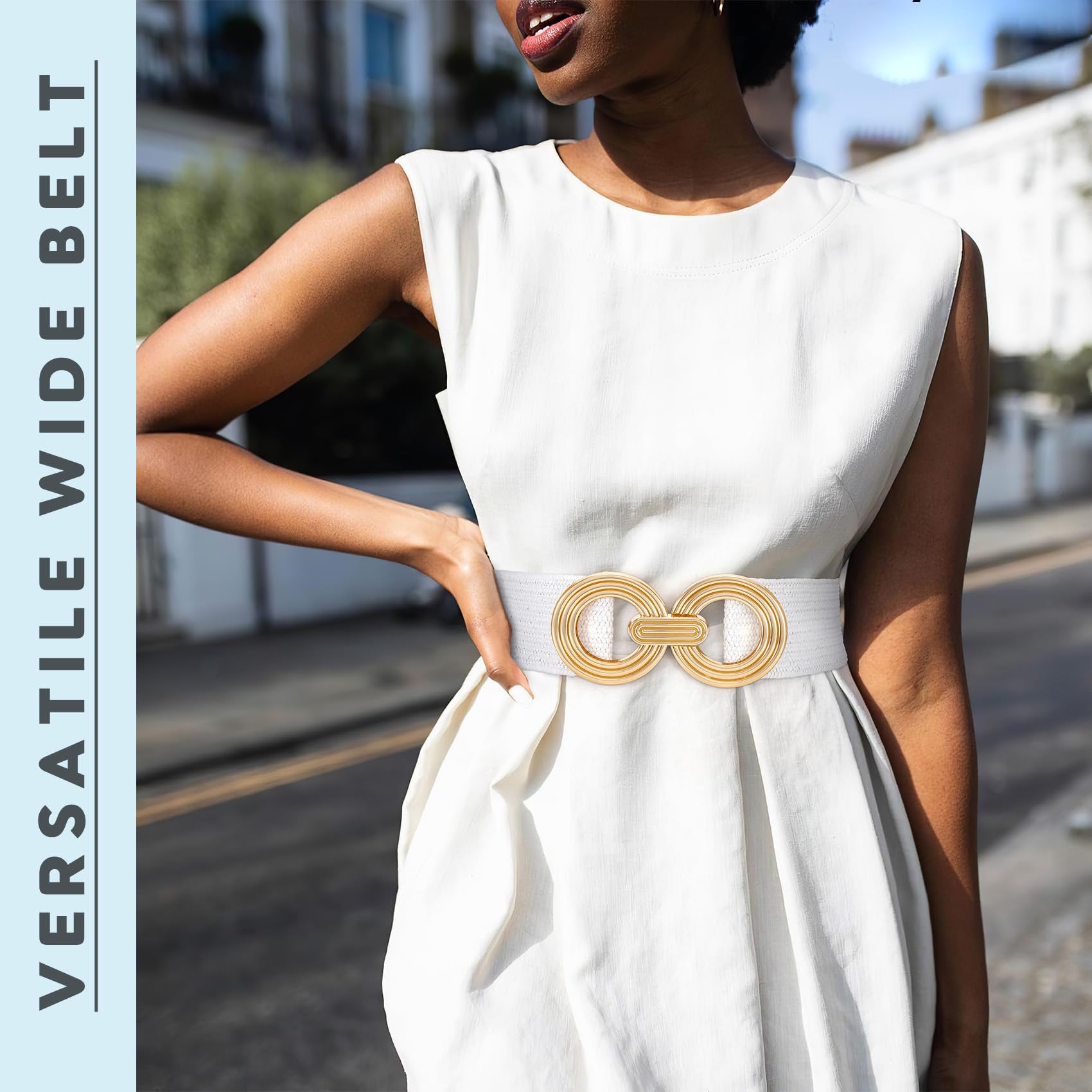 Straw Woven Elastic Belt