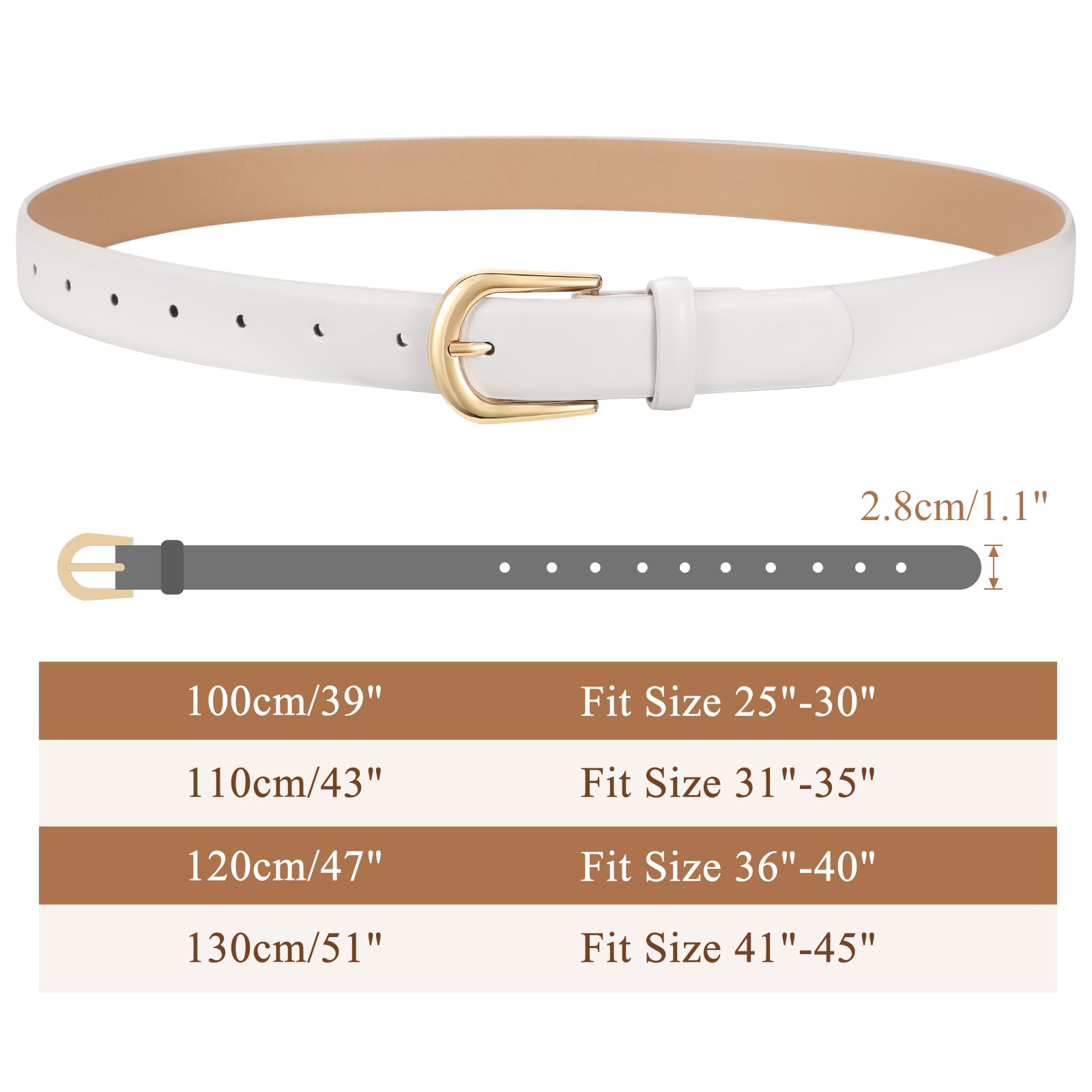 Classic Ladies Waist Belt