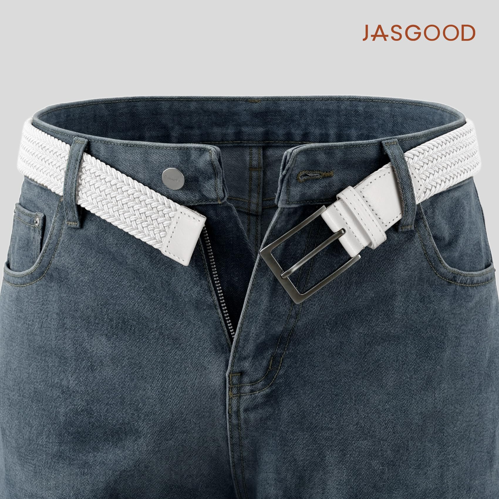 Braided Stretch Golf Belt for Men Women