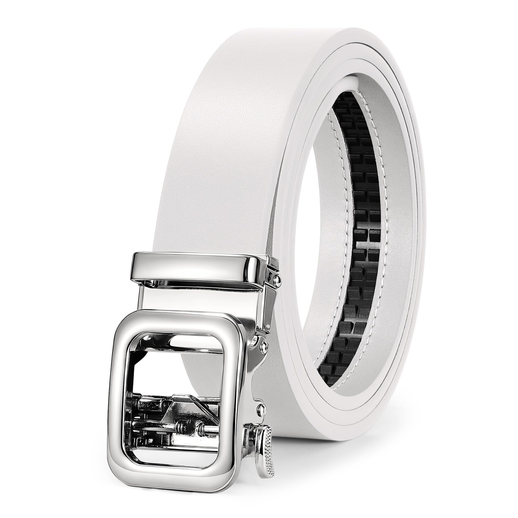 No Holes Ratchet Leather Belt for Women - JASGOOD OFFICIAL