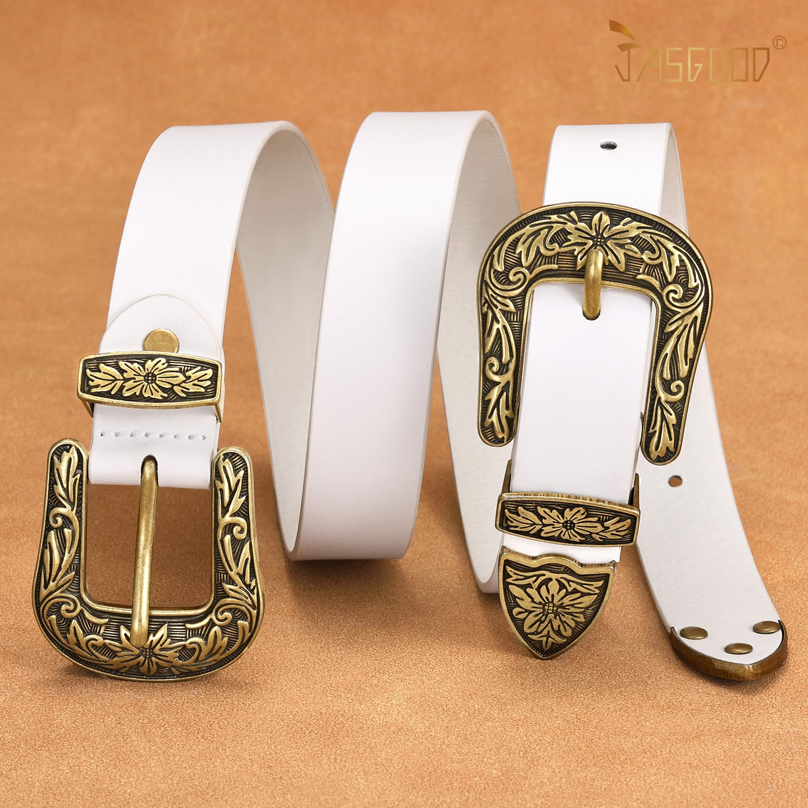 Double Buckle Western Belts - JASGOOD OFFICIAL