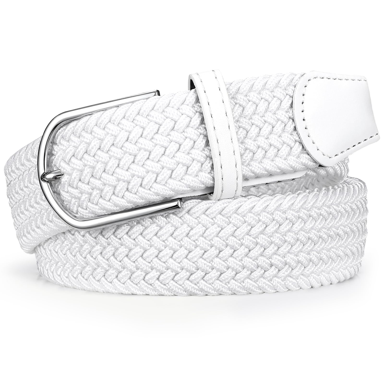 Braided Stretch Belt for Men Women